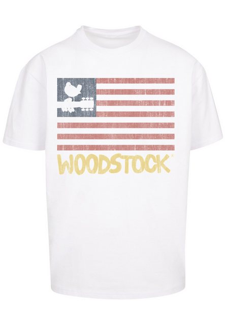 F4NT4STIC T-Shirt Woodstock Distressed Flag Music Festival Rock Print günstig online kaufen