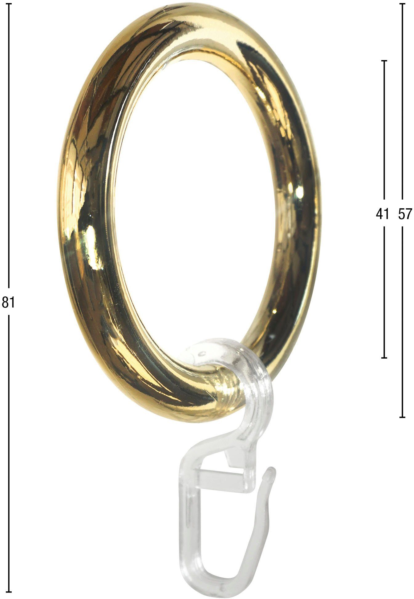 GARESA Gardinenring Kunststoffring mit Haken, (20-St), günstig online kaufen