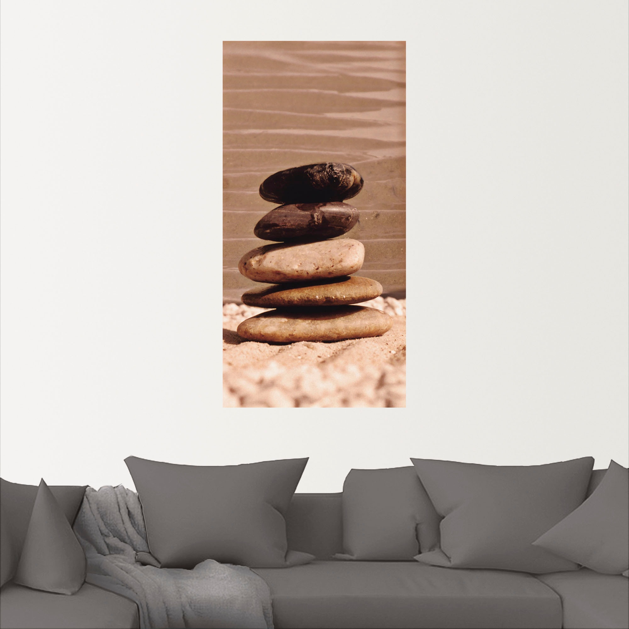 Artland Wandbild "Steine", Zen, (1 St.), als Wandaufkleber in verschied. Gr günstig online kaufen