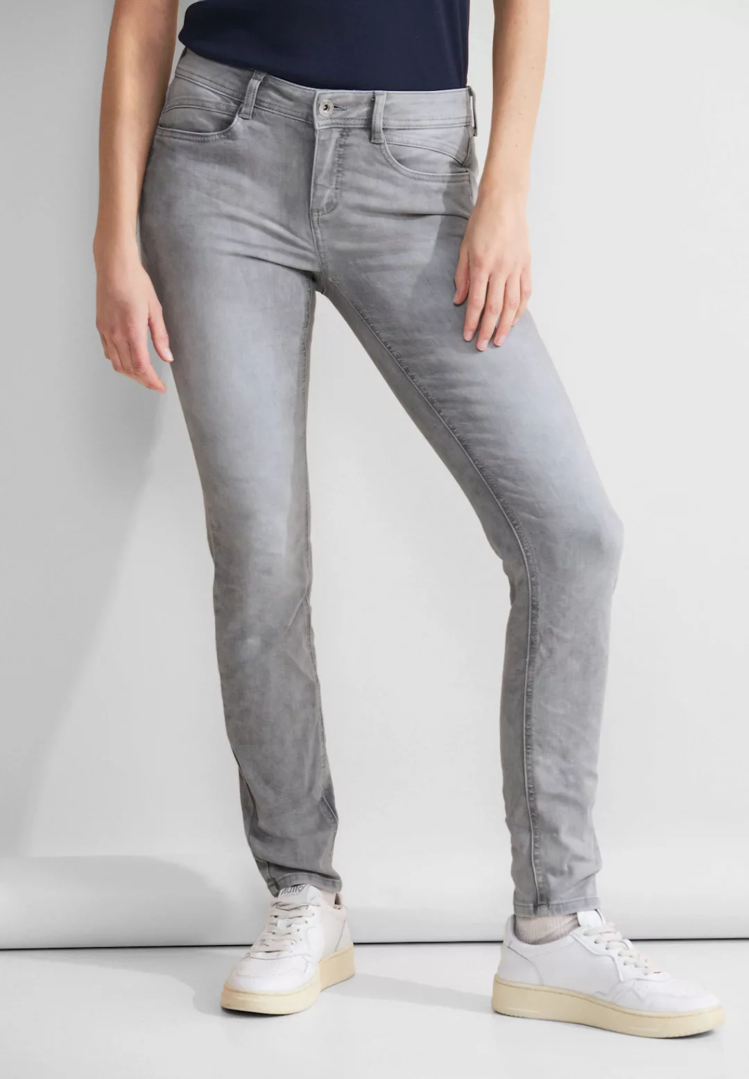 STREET ONE Slim-fit-Jeans Middle Waist günstig online kaufen