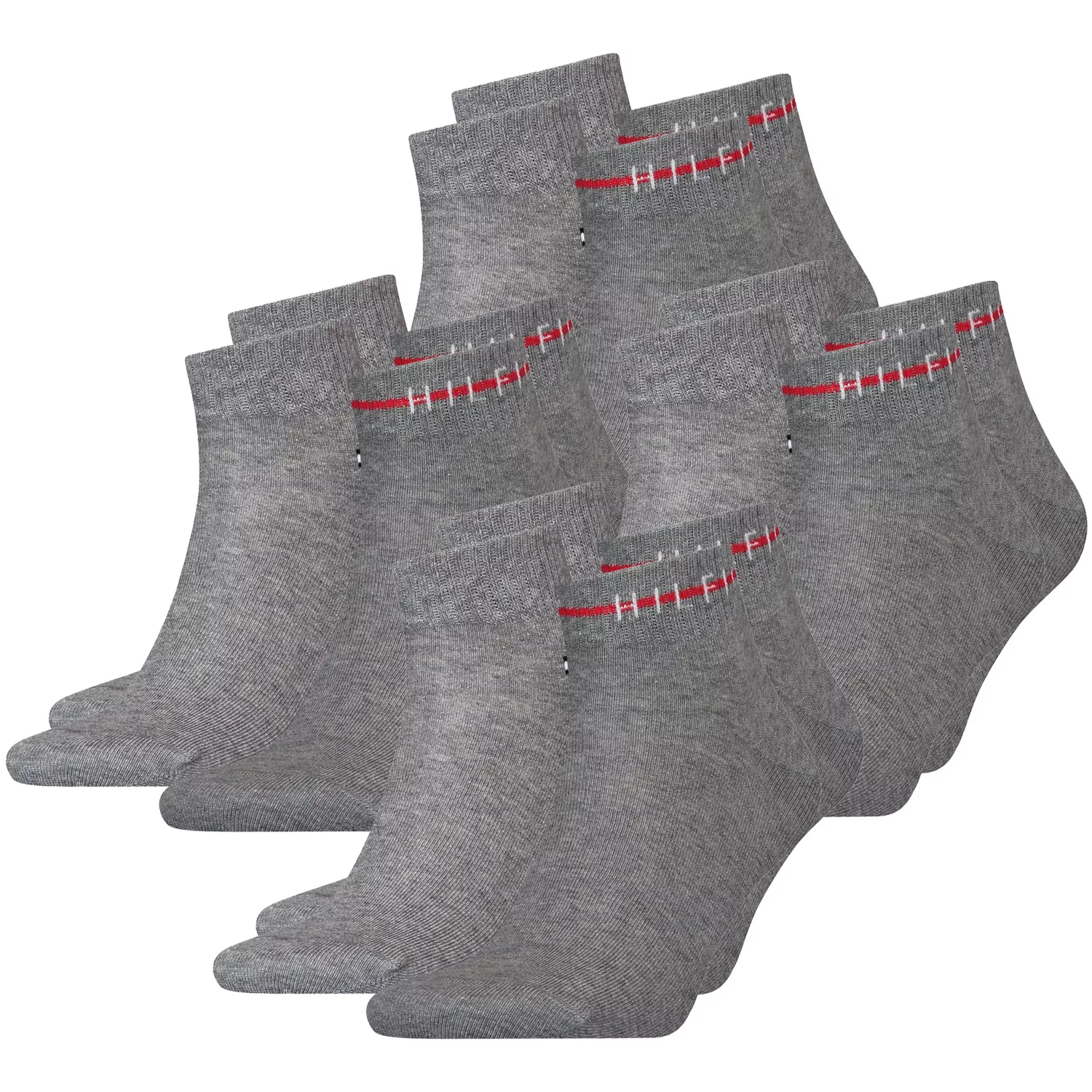 Tommy Hilfiger Herren Quarter Socken SUSTAINABLE STRIPE 4er, 6er, 8er Pack günstig online kaufen