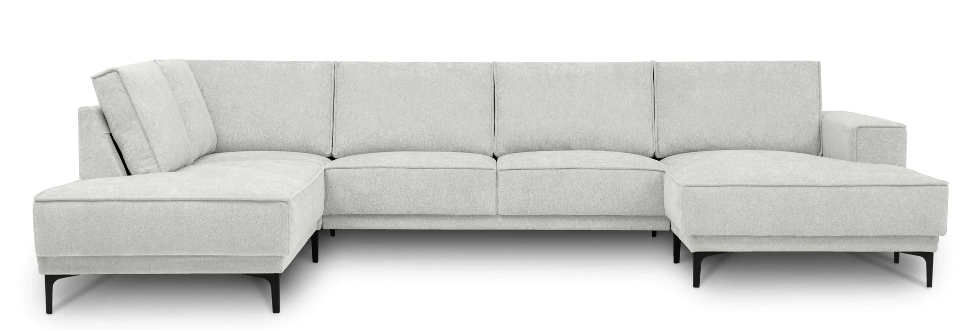 Places of Style Wohnlandschaft "XXL Sofa Oland, Struktur, Flachgewebe, Luxu günstig online kaufen