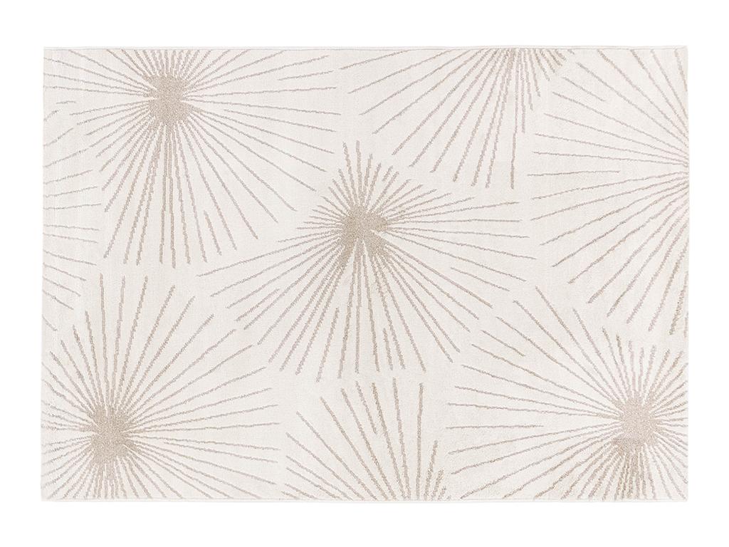 Gemusterter Teppich mit goldenem Lurex-Finish - 120 x 170 cm - Beige - LIVN günstig online kaufen