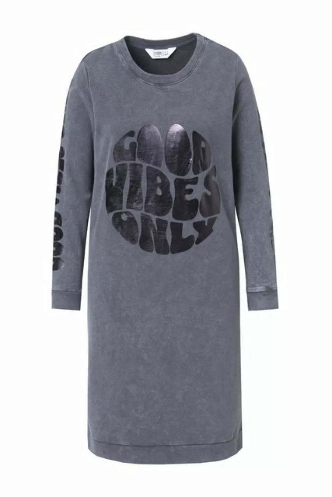 Angel of Style Jerseykleid Sweatkleid acid washed Metallic-Print günstig online kaufen