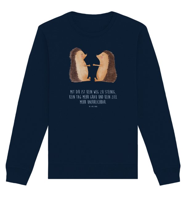 Mr. & Mrs. Panda Longpullover Größe XL Igel Liebe - French Navy - Geschenk, günstig online kaufen