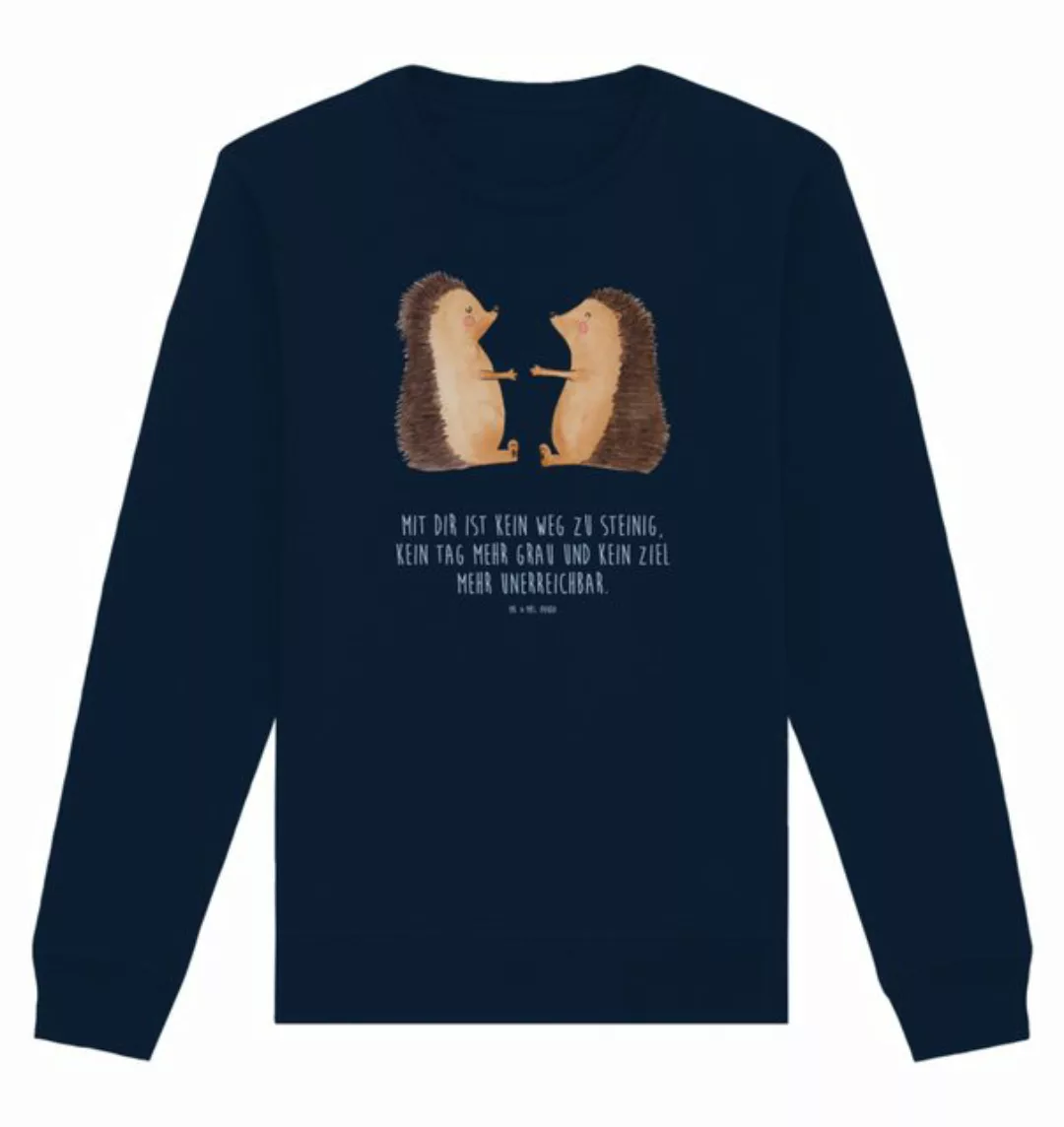 Mr. & Mrs. Panda Longpullover Größe S Igel Liebe - French Navy - Geschenk, günstig online kaufen