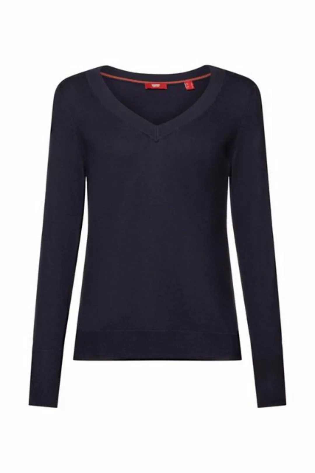 Esprit Rundhalspullover Pullover mit V-Ausschnitt günstig online kaufen