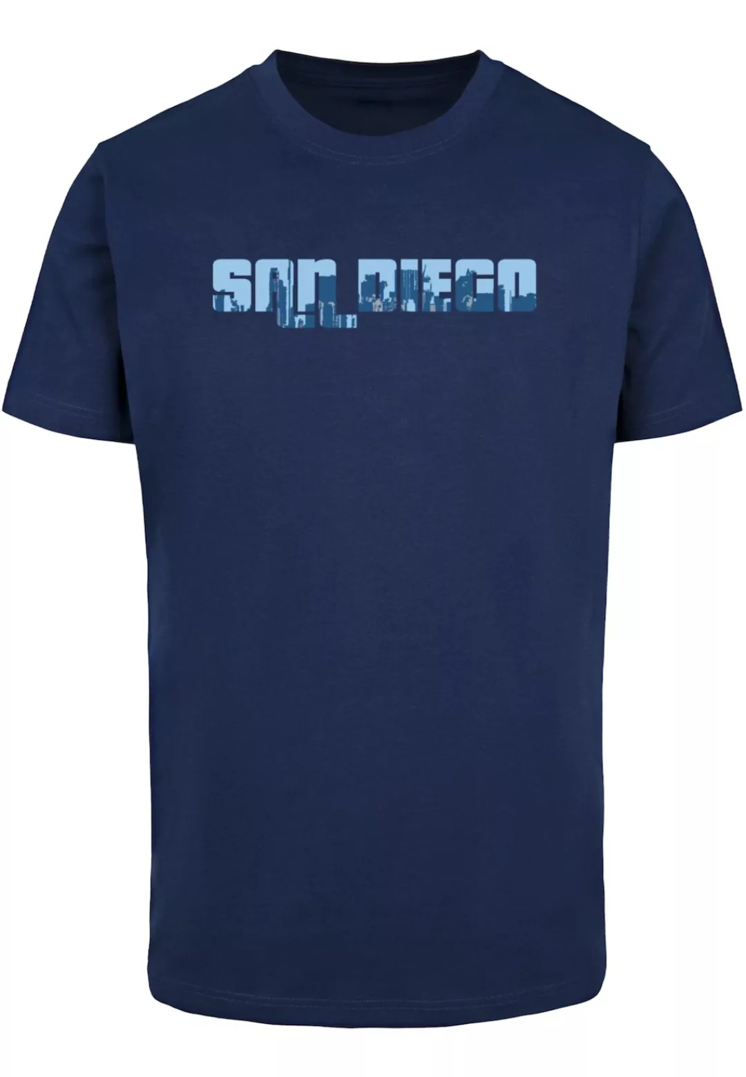 Merchcode T-Shirt "Merchcode Herren Grand San Diego Skyline T-Shirt Round N günstig online kaufen