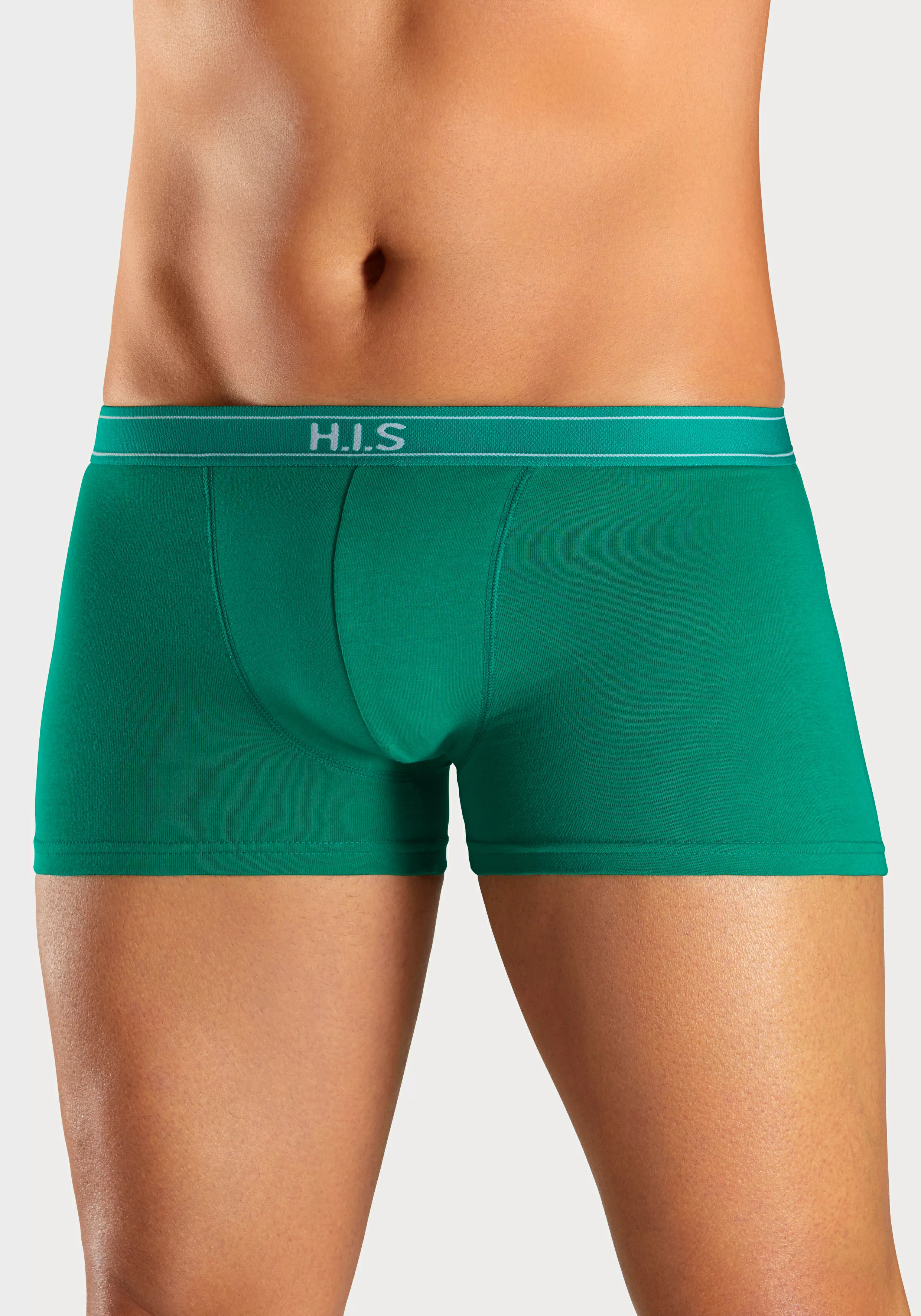 H.I.S Boxer, (Packung, 5 St.), mit Steifen und Logo im Bund günstig online kaufen