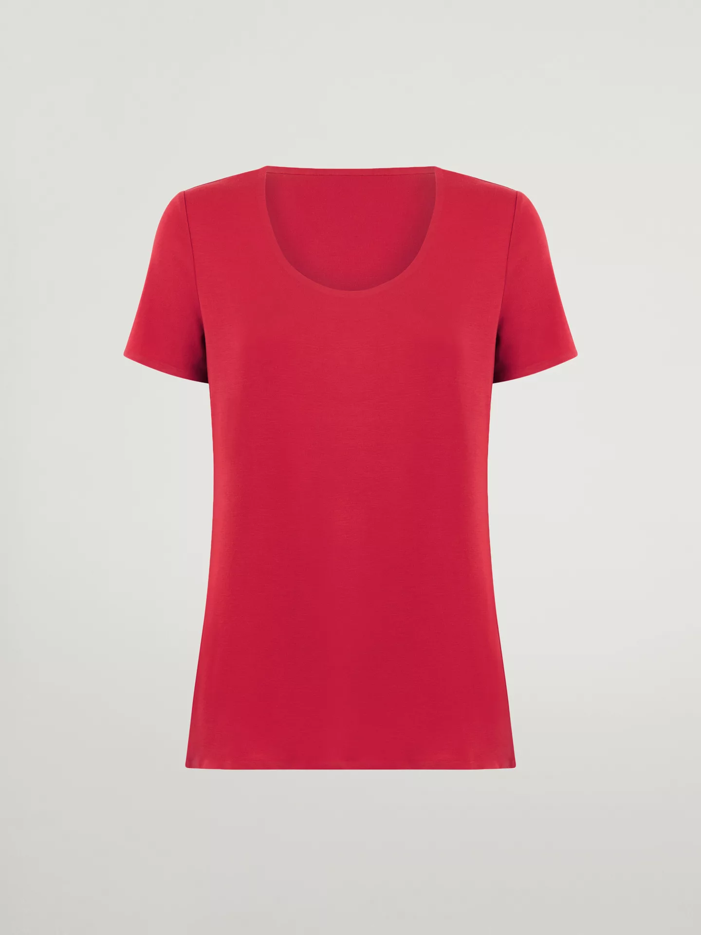 Wolford - Jersey Top Short Sleeves, Frau, lipstick, Größe: M günstig online kaufen