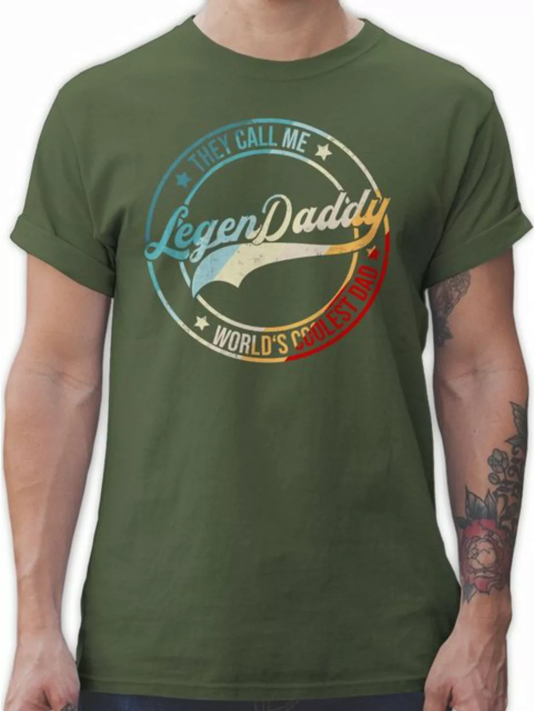 Shirtracer T-Shirt LegenDaddy 2023 Vatertag Geschenk für Papa günstig online kaufen