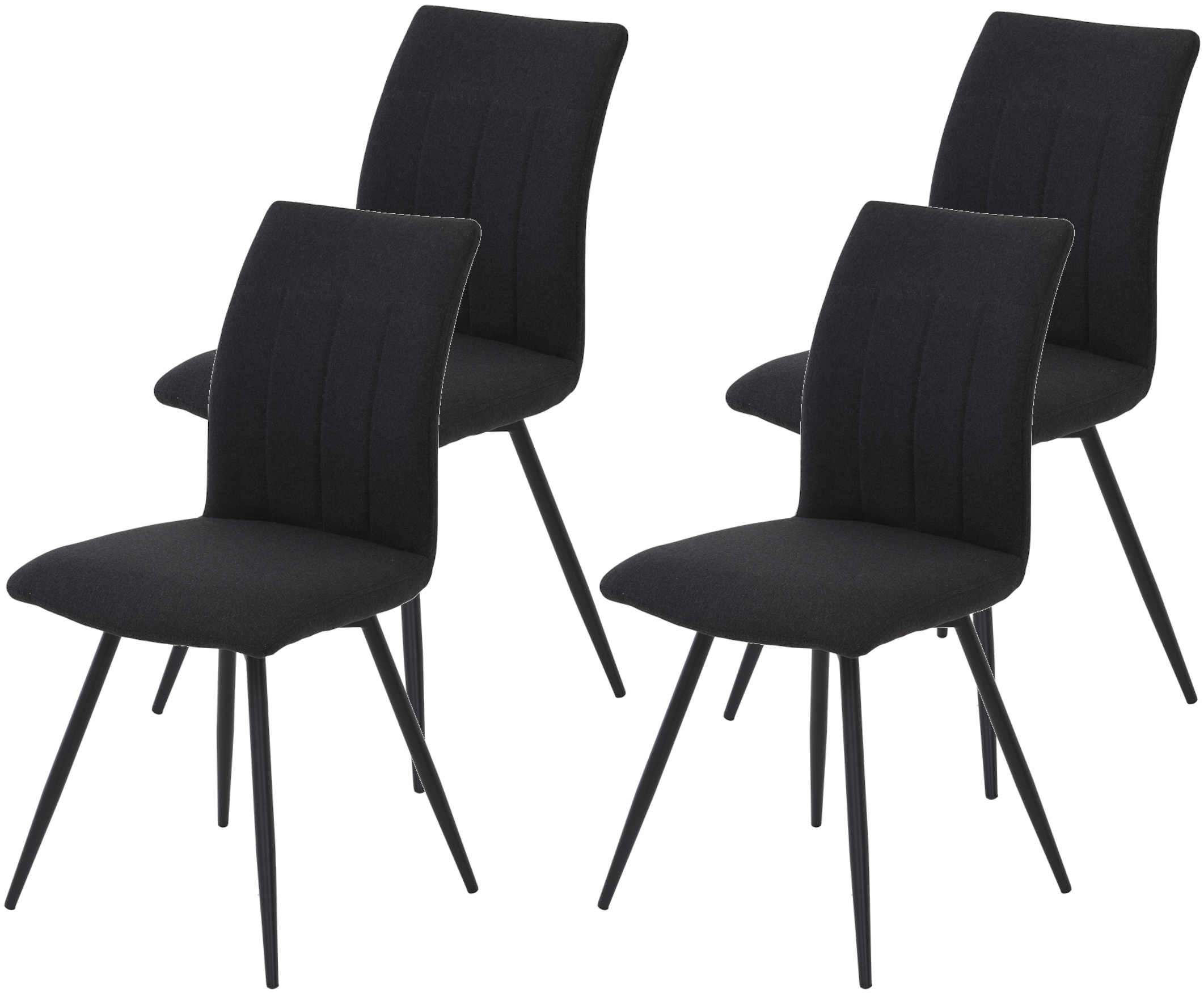 HELA Drehstuhl »Vierfußstuhl RIO«, (Set), 4 St., Webstoff, Esszimmerstuhl, günstig online kaufen
