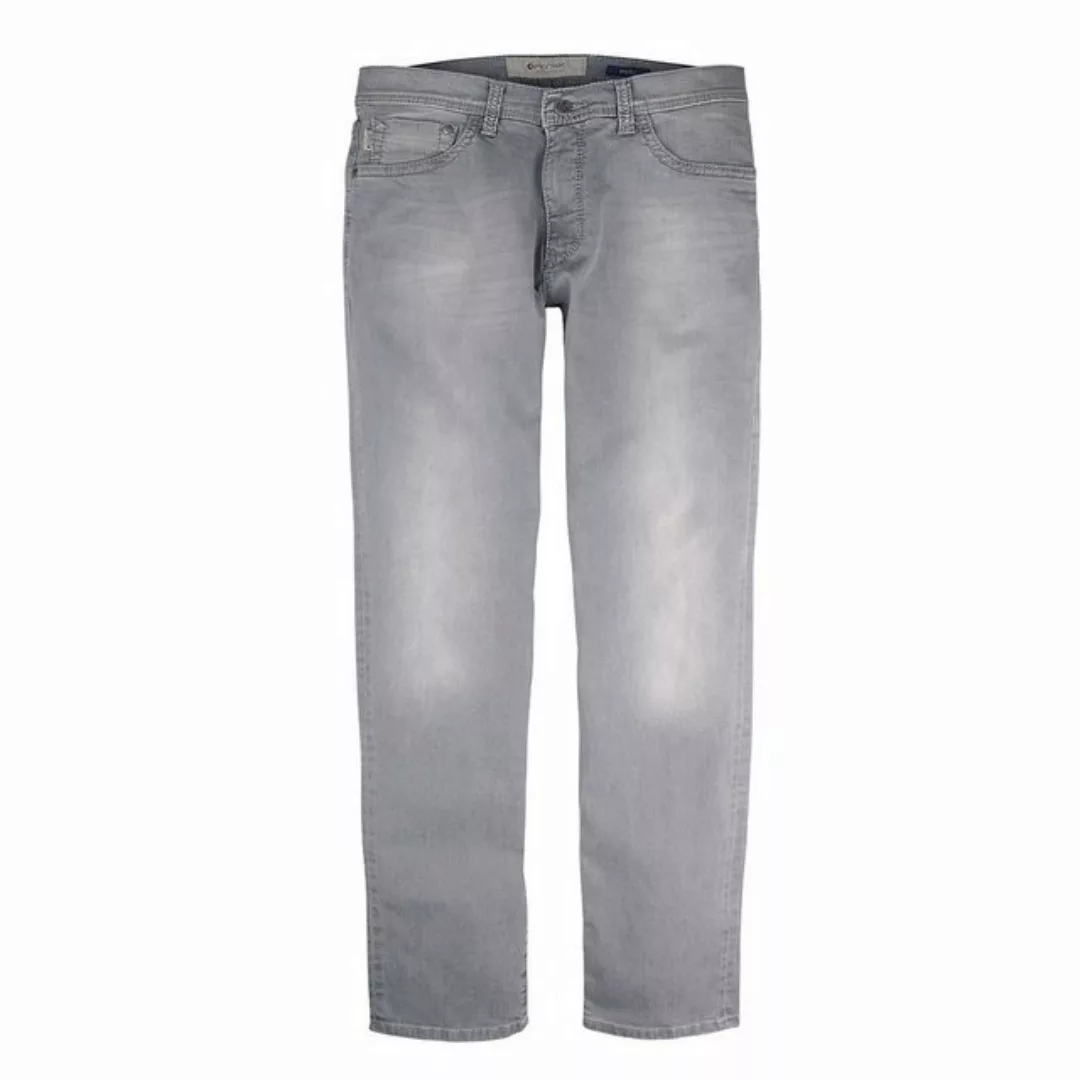 Pionier Stretch-Jeans Übergrößen Used Stretchjeans Marc in hellgrau von Pio günstig online kaufen