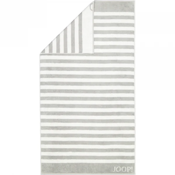 JOOP! Classic - Stripes 1610 - Farbe: Silber - 76 - Duschtuch 80x150 cm günstig online kaufen