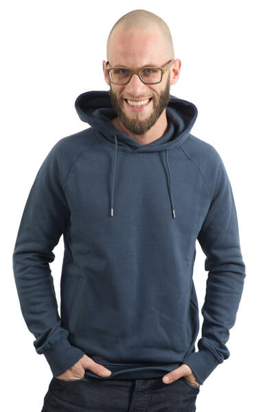 Hoodie Aus Biobaumwolle Fairwear Für Herren "Fusion" In Dark Blue günstig online kaufen