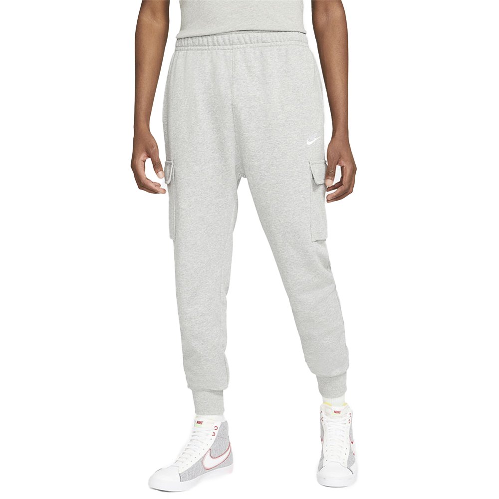 Nike Sportswear Club Cargo Hose M Dark Grey Heather / Matte Silver / White günstig online kaufen