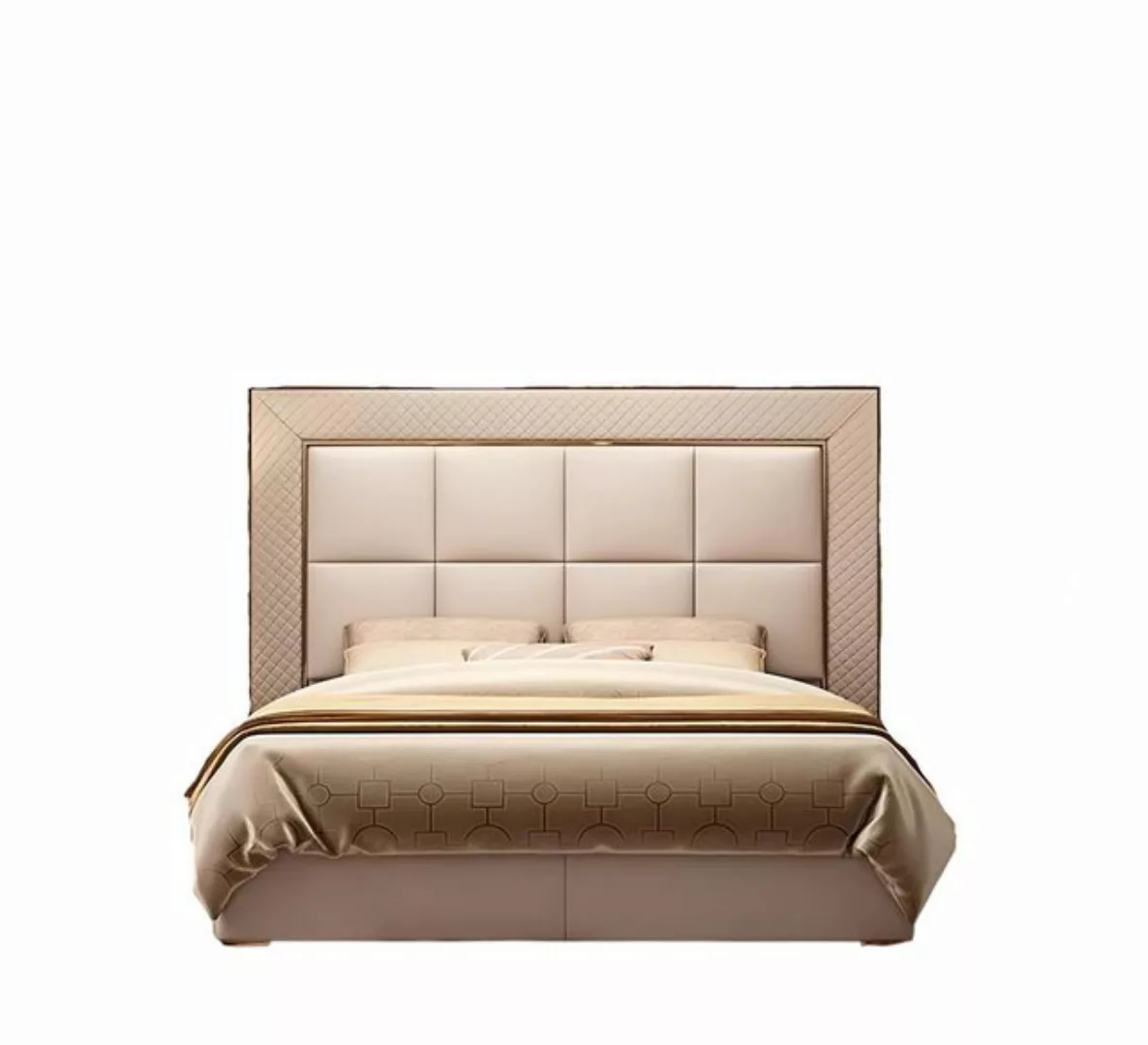 Xlmoebel Bett Neues Doppelbett mit luxuriösem Design aus klassischem Polste günstig online kaufen