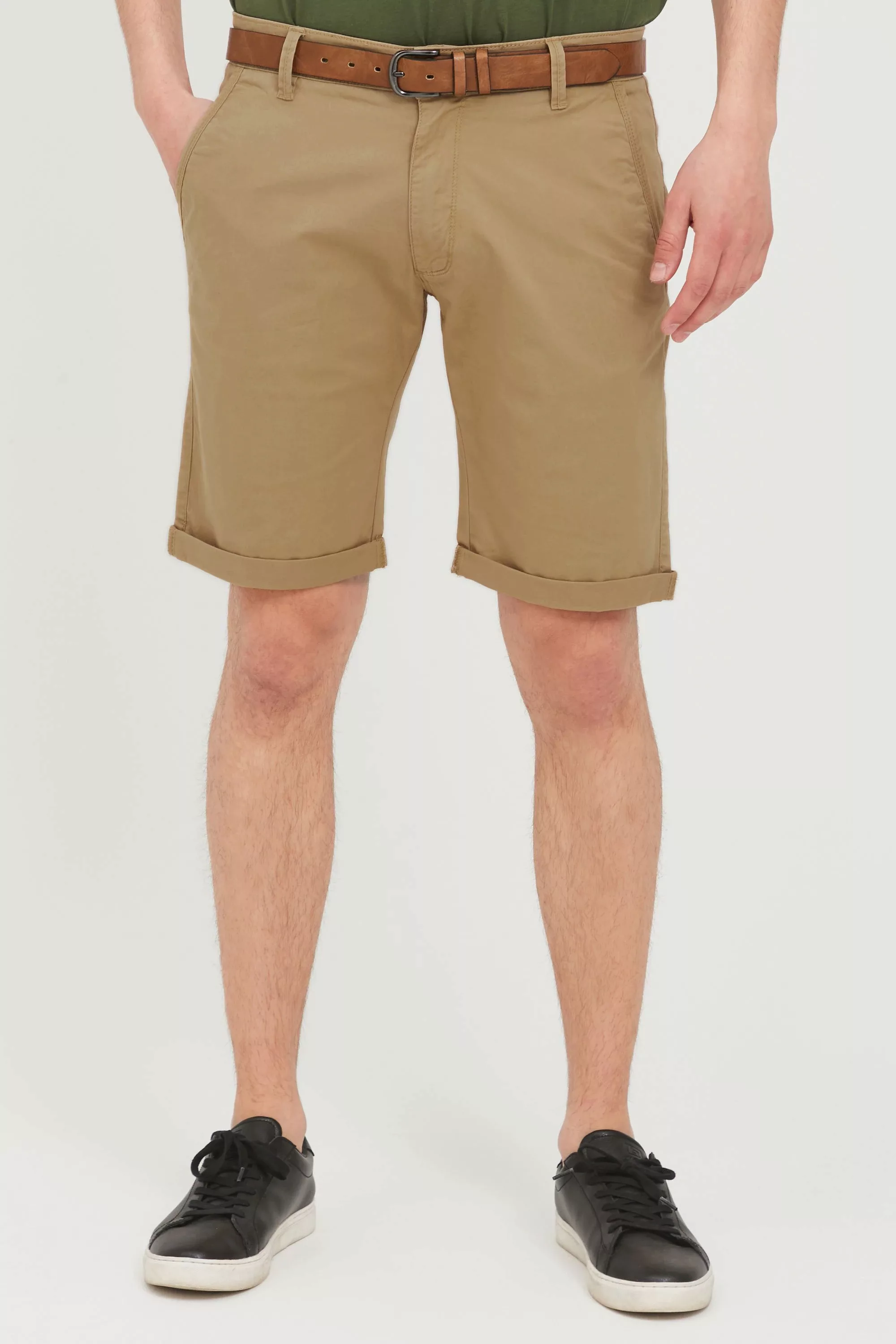 Indicode Chinoshorts IDTenefa Chino Shorts mit Gürtel günstig online kaufen