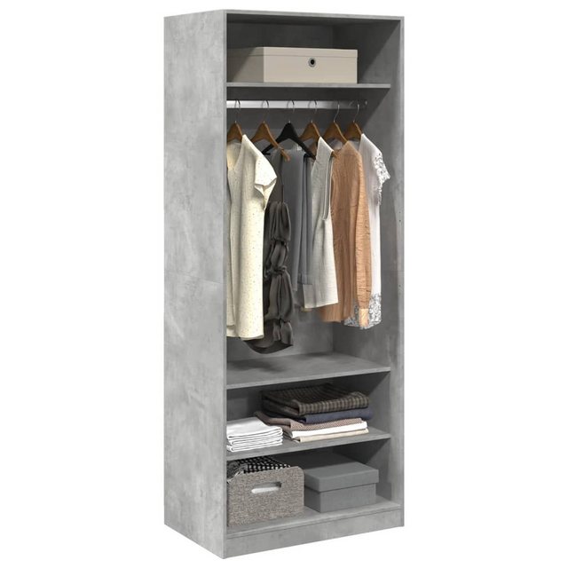 vidaXL Kleiderschrank Kleiderschrank Betongrau 80x50x200 cm Holzwerkstoff günstig online kaufen