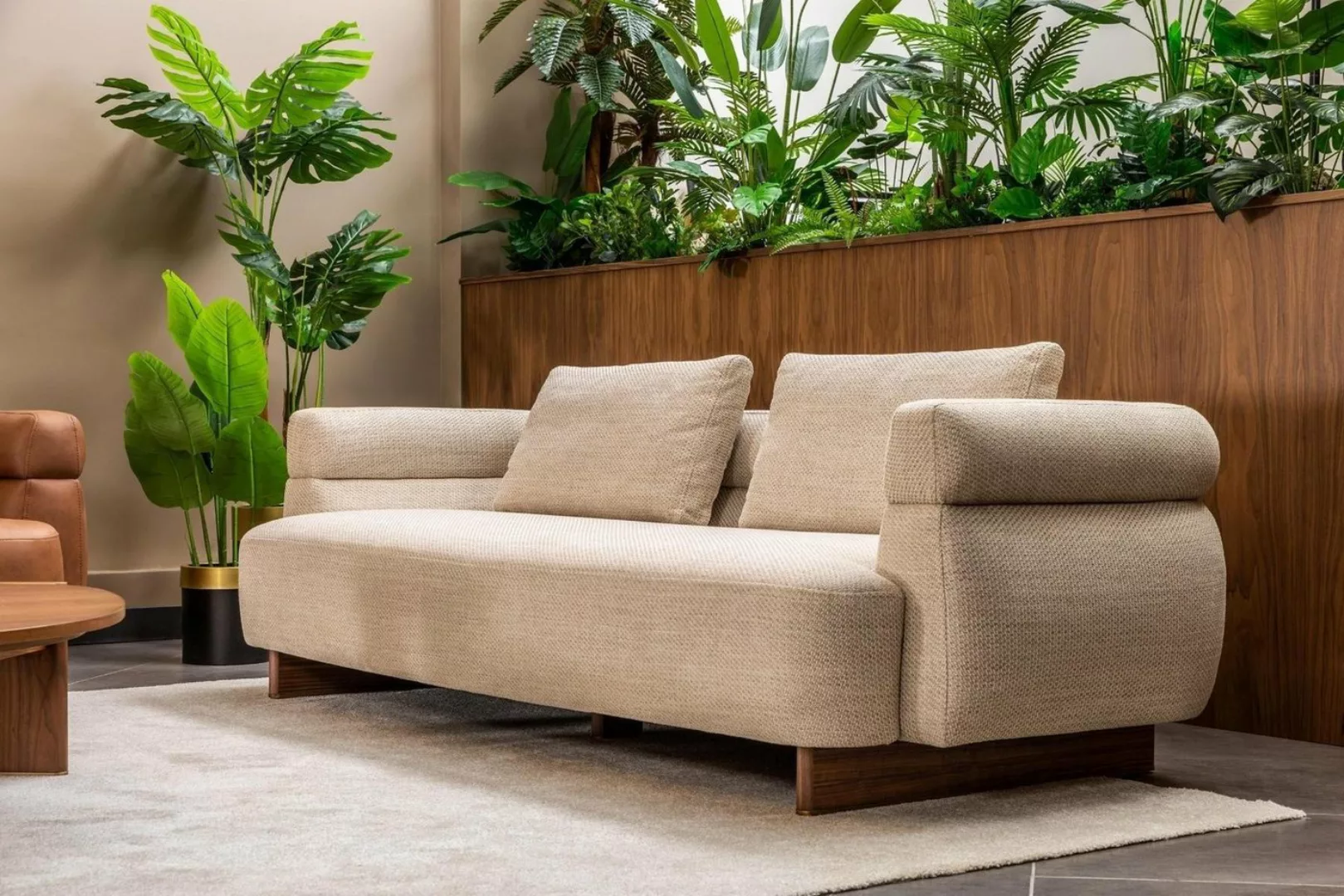 Xlmoebel Sofa Modernes Beige Stoffsofa für drei Personen, Hergestellt in Eu günstig online kaufen