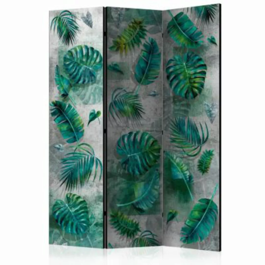 artgeist Paravent Modernist Jungle [Room Dividers] grau/grün Gr. 135 x 172 günstig online kaufen