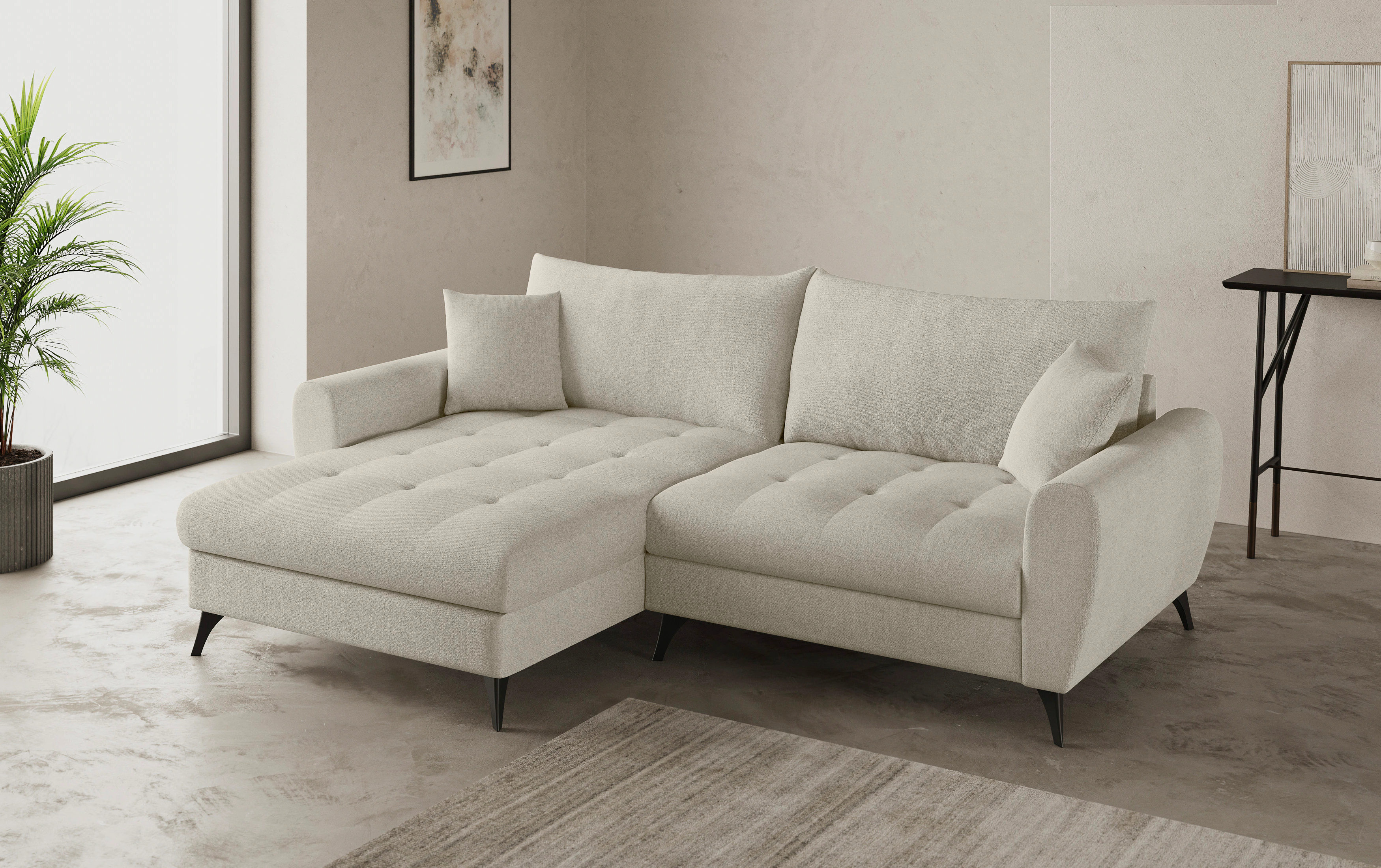 Home affaire Ecksofa "Blackburn II, L-Form", Mit Kaltschaumpolsterung bis 1 günstig online kaufen