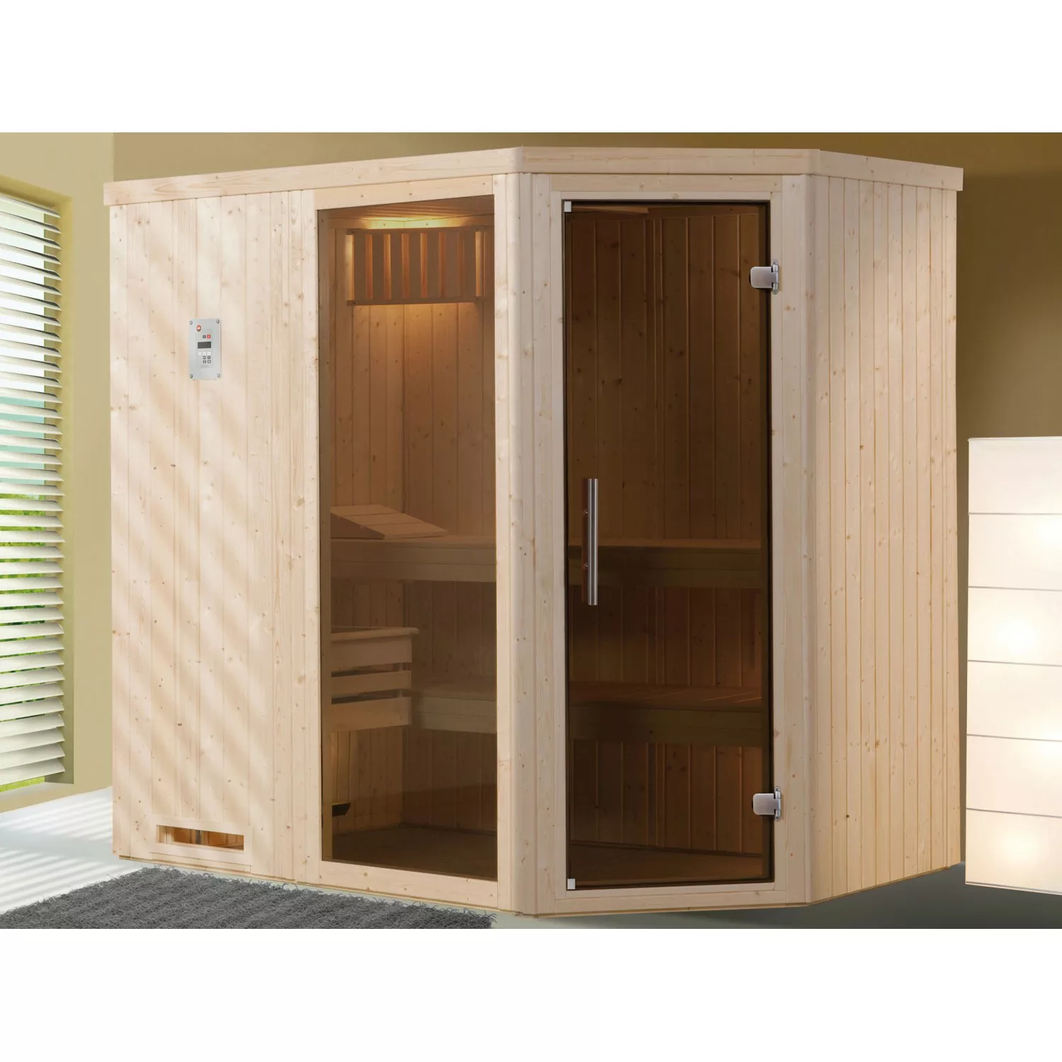 weka Sauna »Varberg«, (Set), 7,5 kW-Ofen mit digitaler Steuerung günstig online kaufen