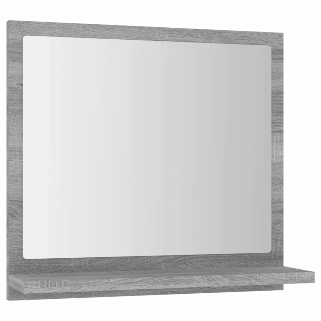 Vidaxl Badspiegel Grau Sonoma 40x10,5x37 Cm Holzwerkstoff günstig online kaufen