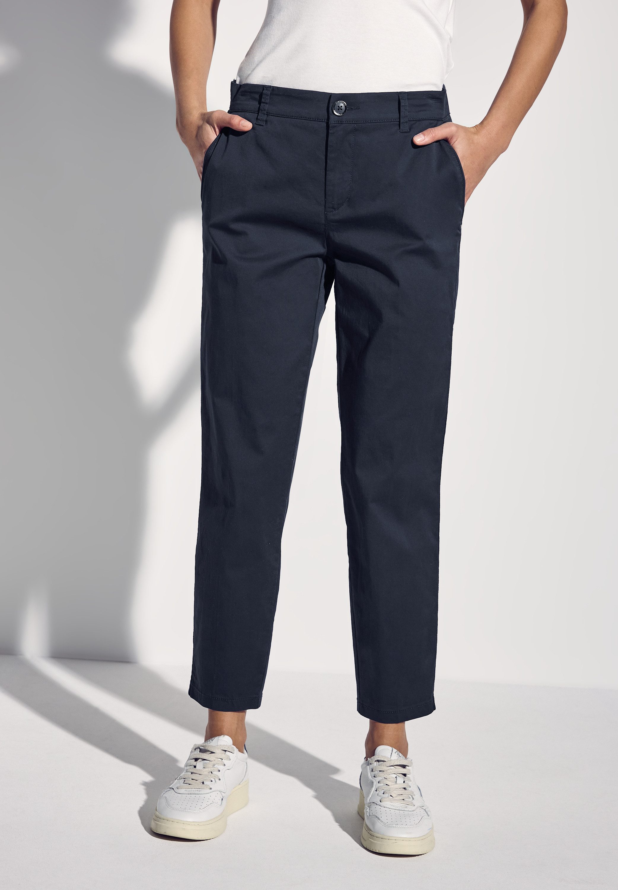 STREET ONE Chinohose, mit Elastikbund günstig online kaufen