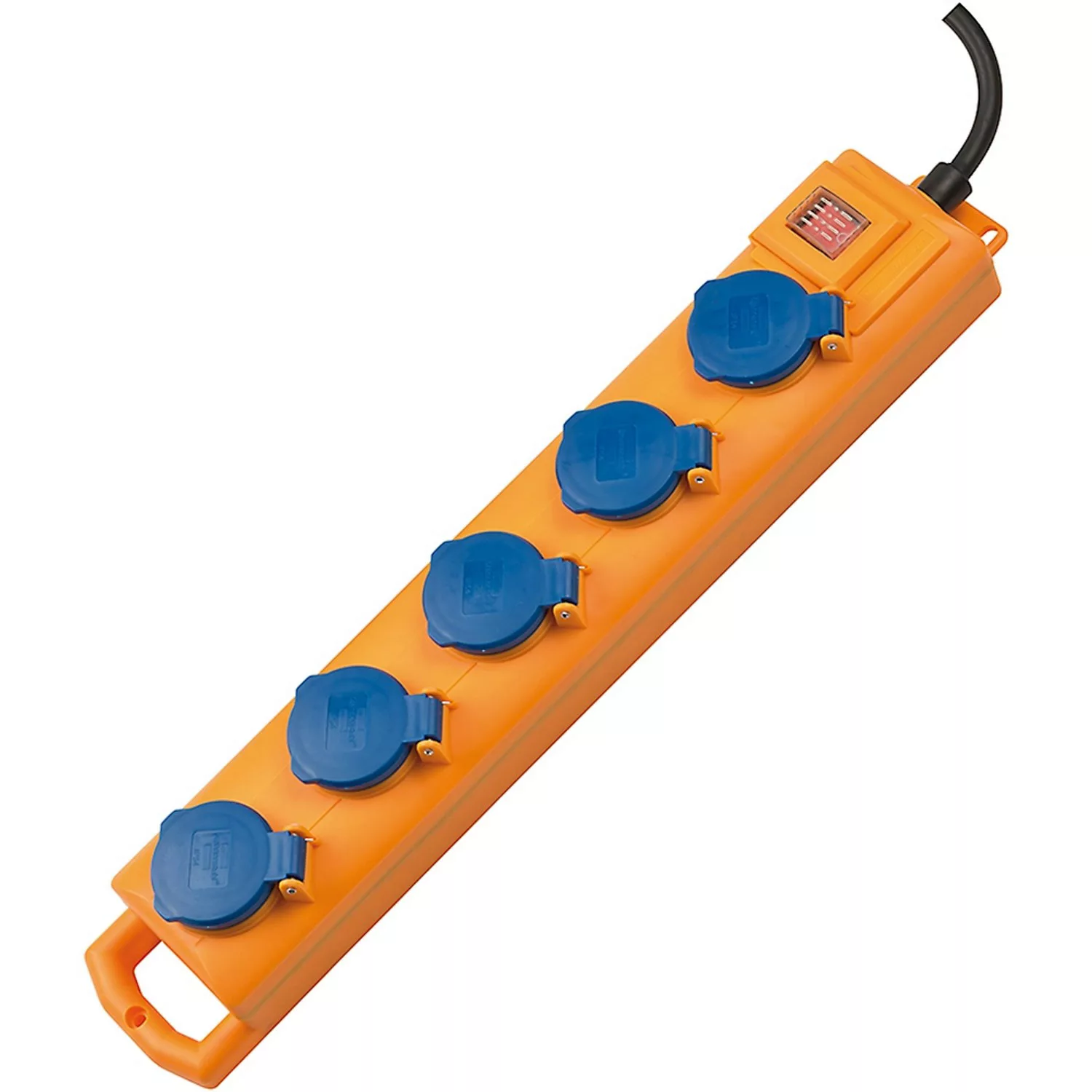 Brennenstuhl Steckdosenleiste 5-fach Super-Solid SL 554 DE IP54 Orange-Blau günstig online kaufen