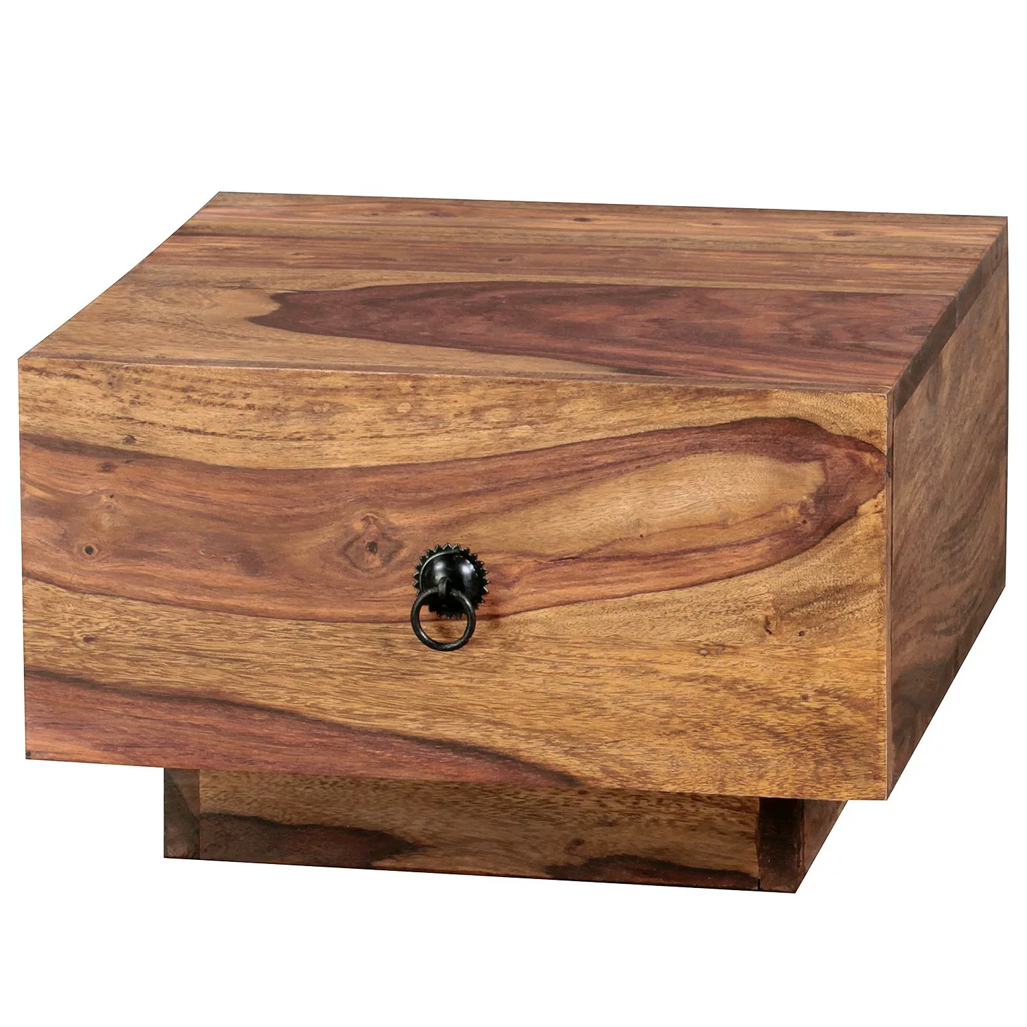 Design Nachttisch MUMBAI Massiv-Holz Sheesham 40x40x25 cm | Moderne Nacht-K günstig online kaufen