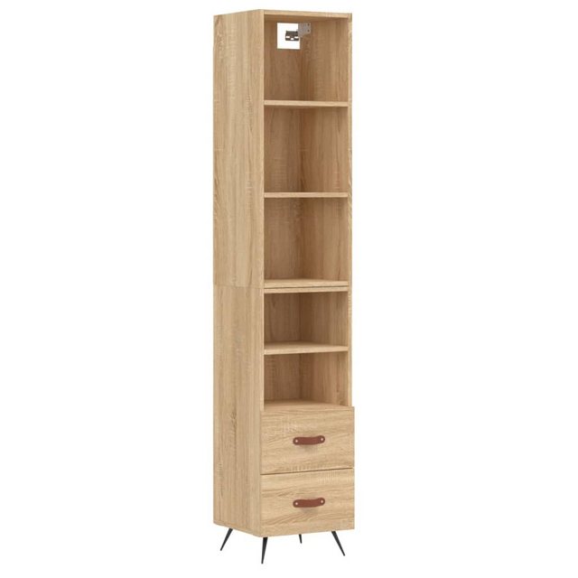 vidaXL Kleiderschrank Highboard Sonoma-Eiche 34,5x34x180 cm Holzwerkstoff günstig online kaufen