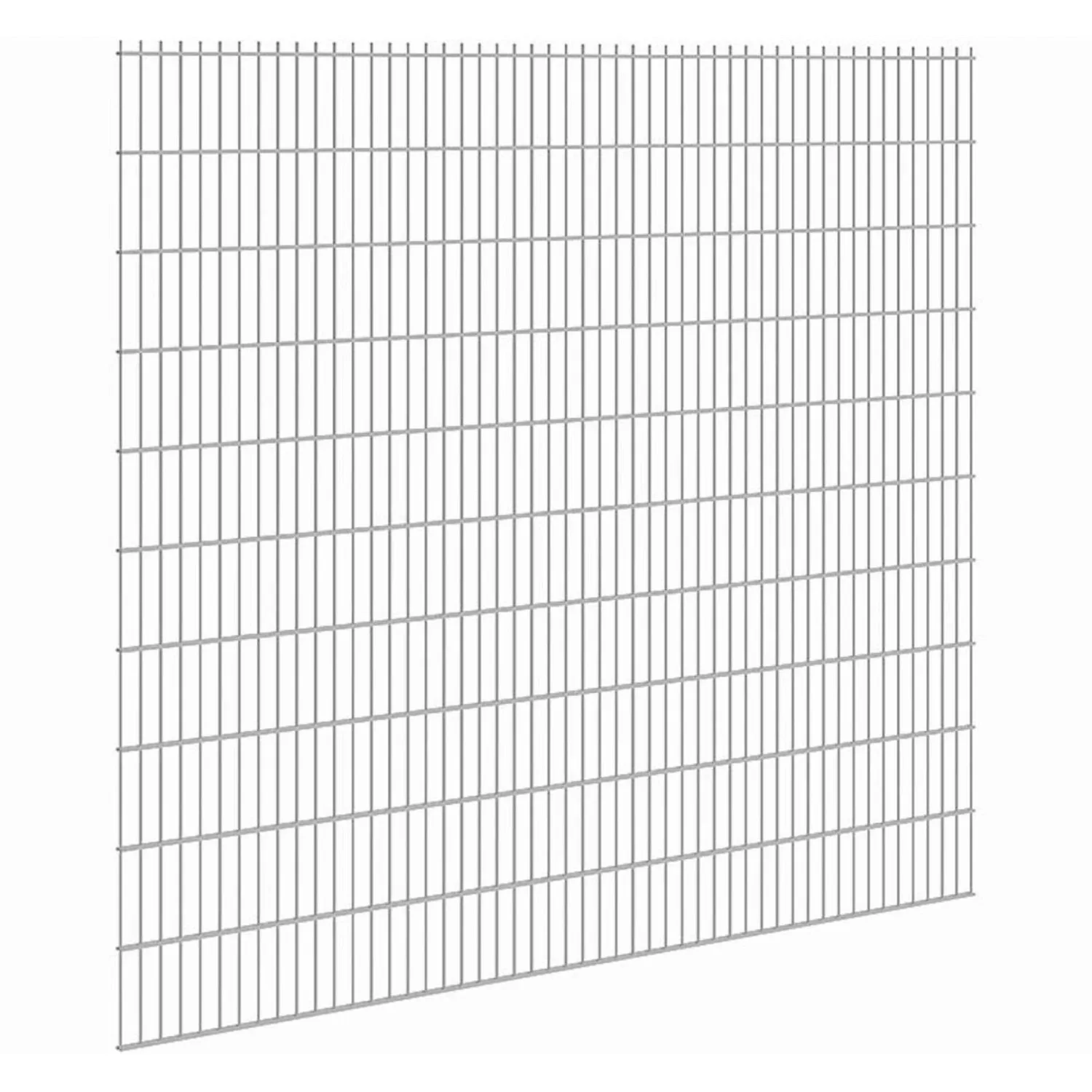 Doppelstabmattenzaun Stärke 8/6/8 Verzinkt 203 x 251 cm günstig online kaufen