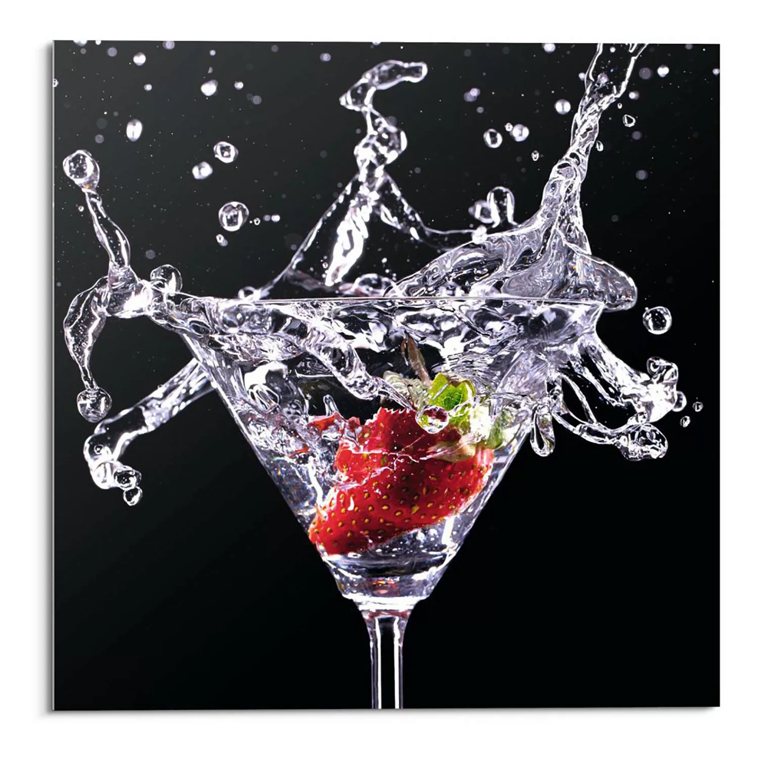 home24 Glasbild Cocktail Splash I günstig online kaufen