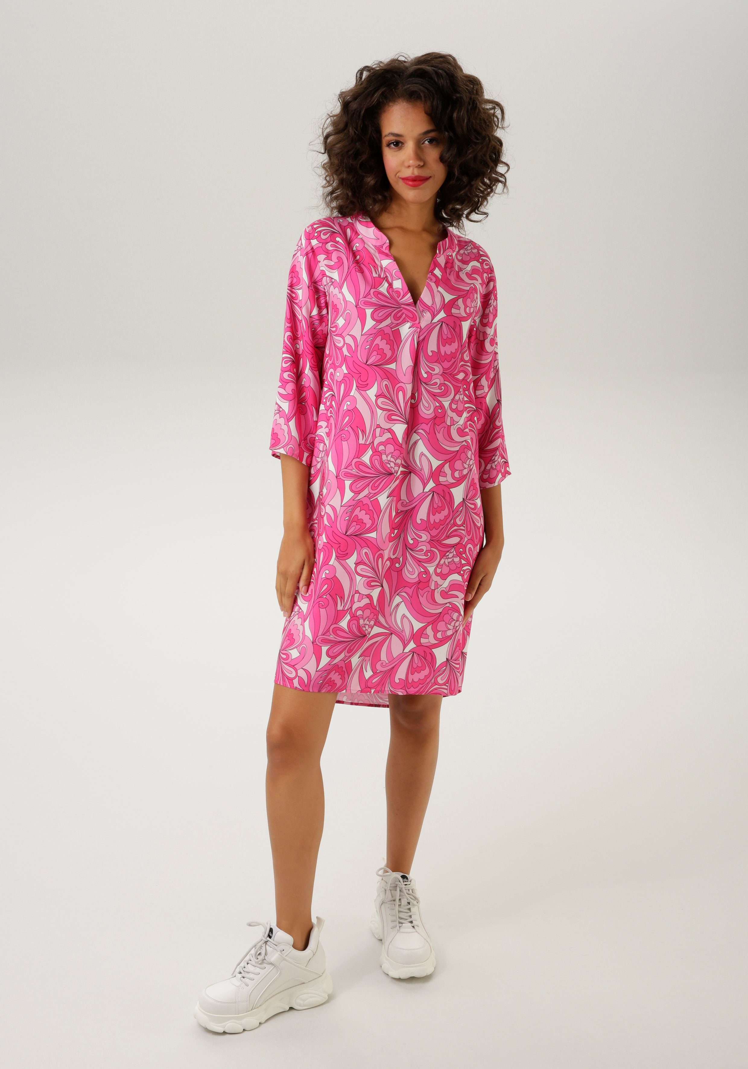 Aniston CASUAL Sommerkleid mit farbharmonischem, graphischem günstig online kaufen