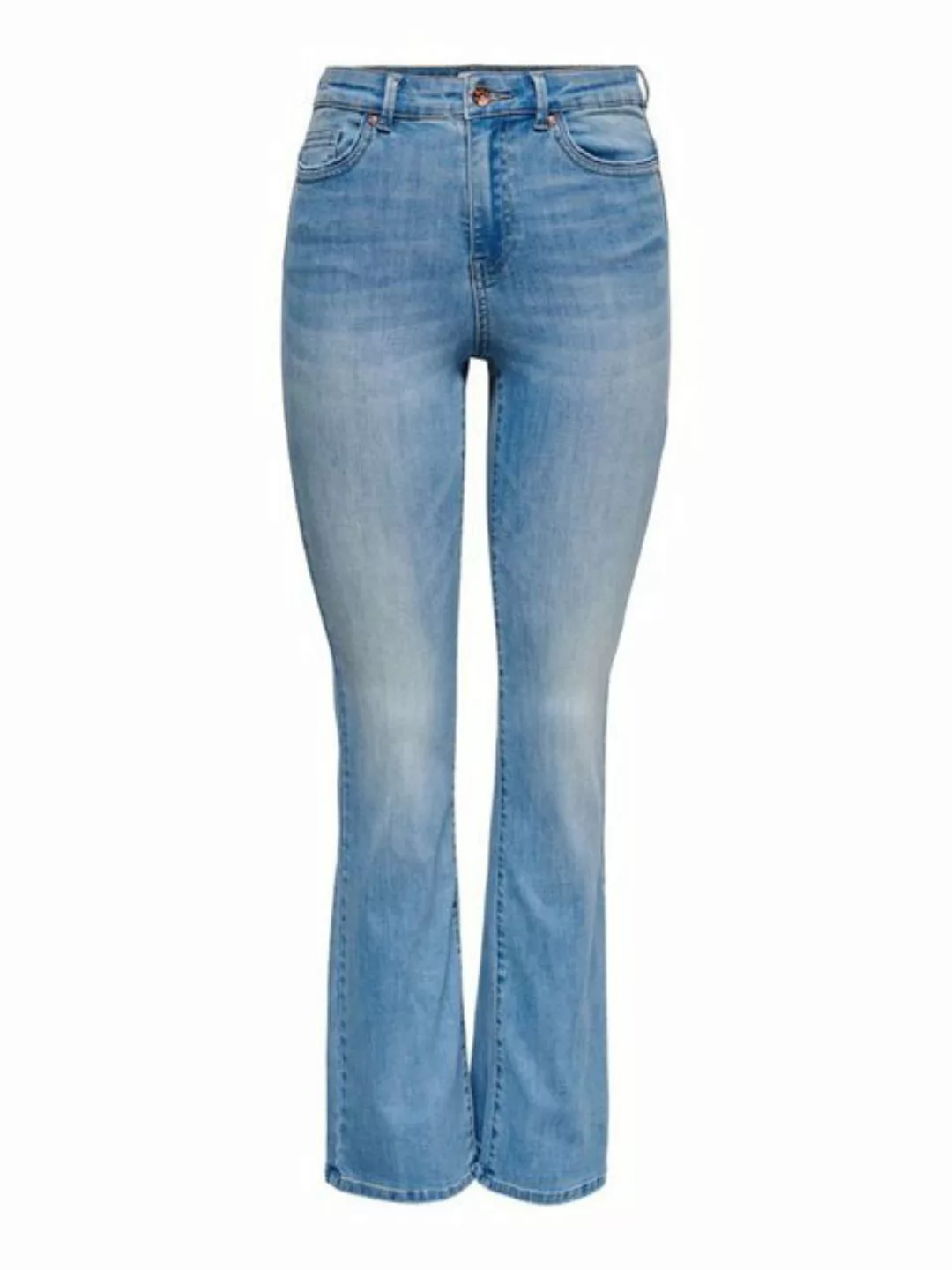 Only Damen Jeans ONLWAUW BJ759 Flared Fit - Blau - Light Medium Blue Denim günstig online kaufen
