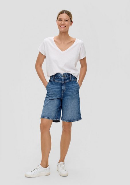 s.Oliver Jeansshorts Bermuda-Jeans/Regular Fit/High Rise/Tapered Leg günstig online kaufen