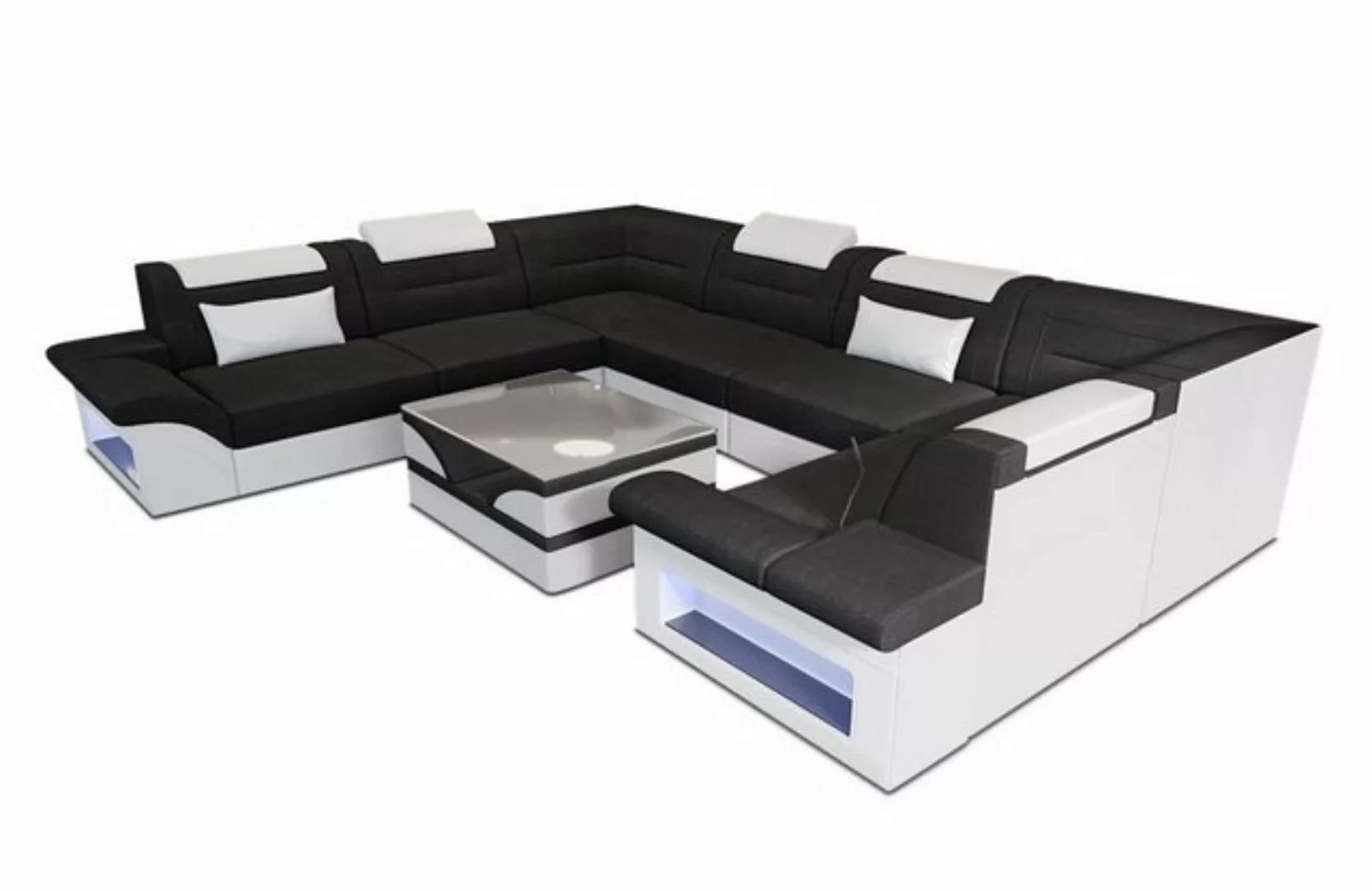 Sofa Dreams Wohnlandschaft Stoffsofa Couch Brianza U Form Polster Stoff Sof günstig online kaufen