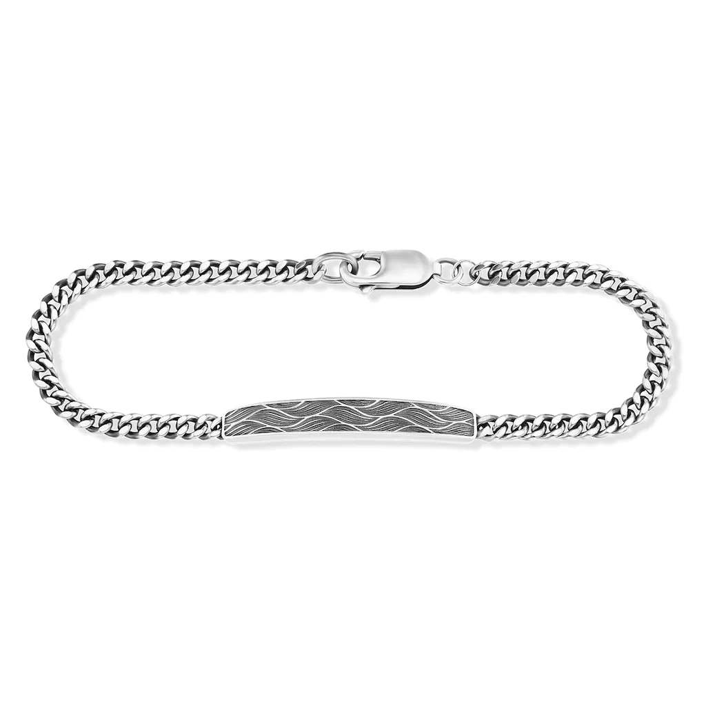 CAÏ Armband "925/- Sterling Silber oxidiert Wellen 19cm" günstig online kaufen