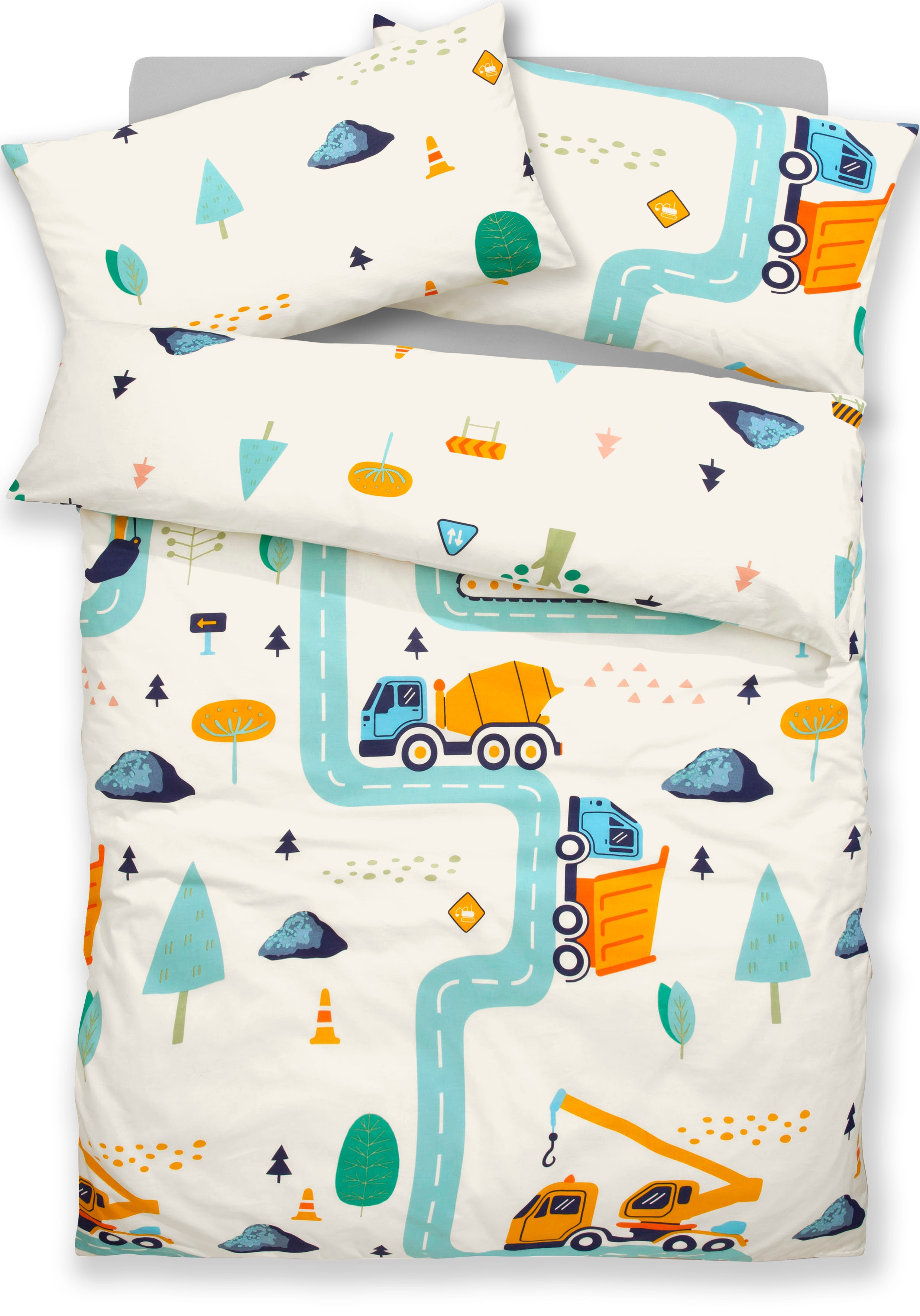 Lüttenhütt Kinderbettwäsche »CUDDLEE«, in vielen Designs: Dino,Einhorn,Welt günstig online kaufen