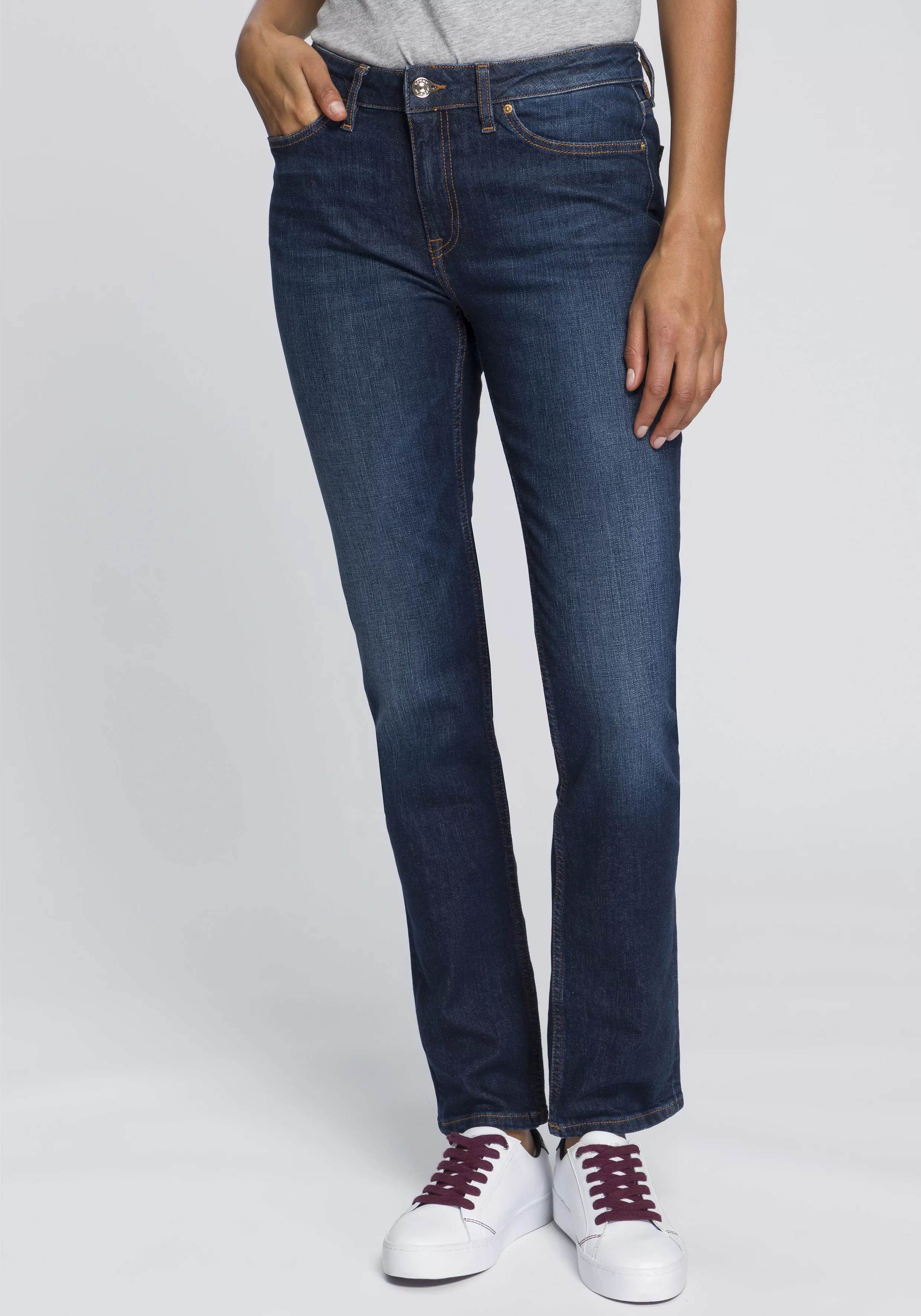 Tommy Hilfiger Straight-Jeans "HERITAGE ROME STRAIGHT RW", mit leichten Fad günstig online kaufen