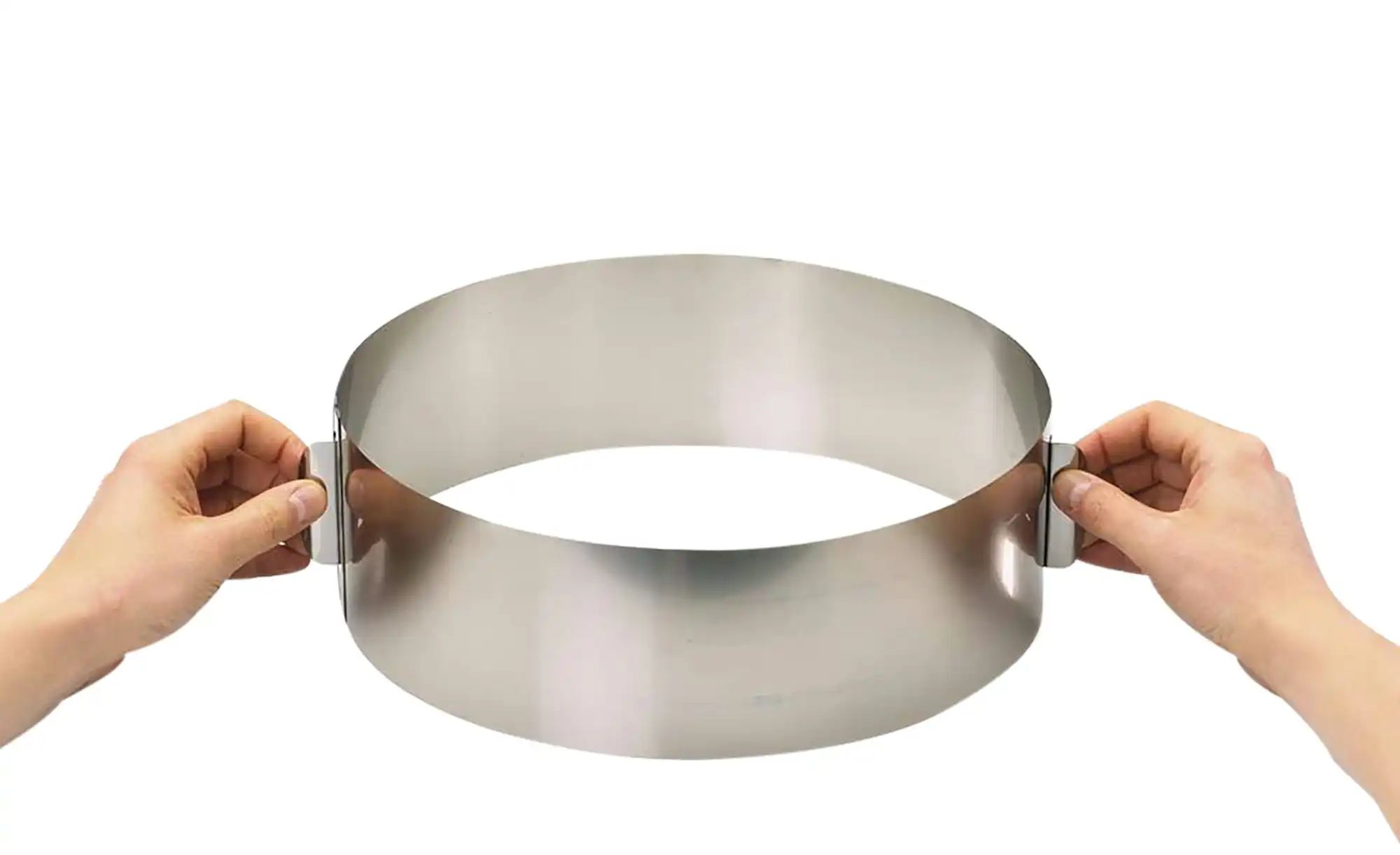 Tortenring  TONDO ¦ silber ¦ Edelstahl ¦ Maße (cm): H: 8,5  Ø: 16 Backen & günstig online kaufen