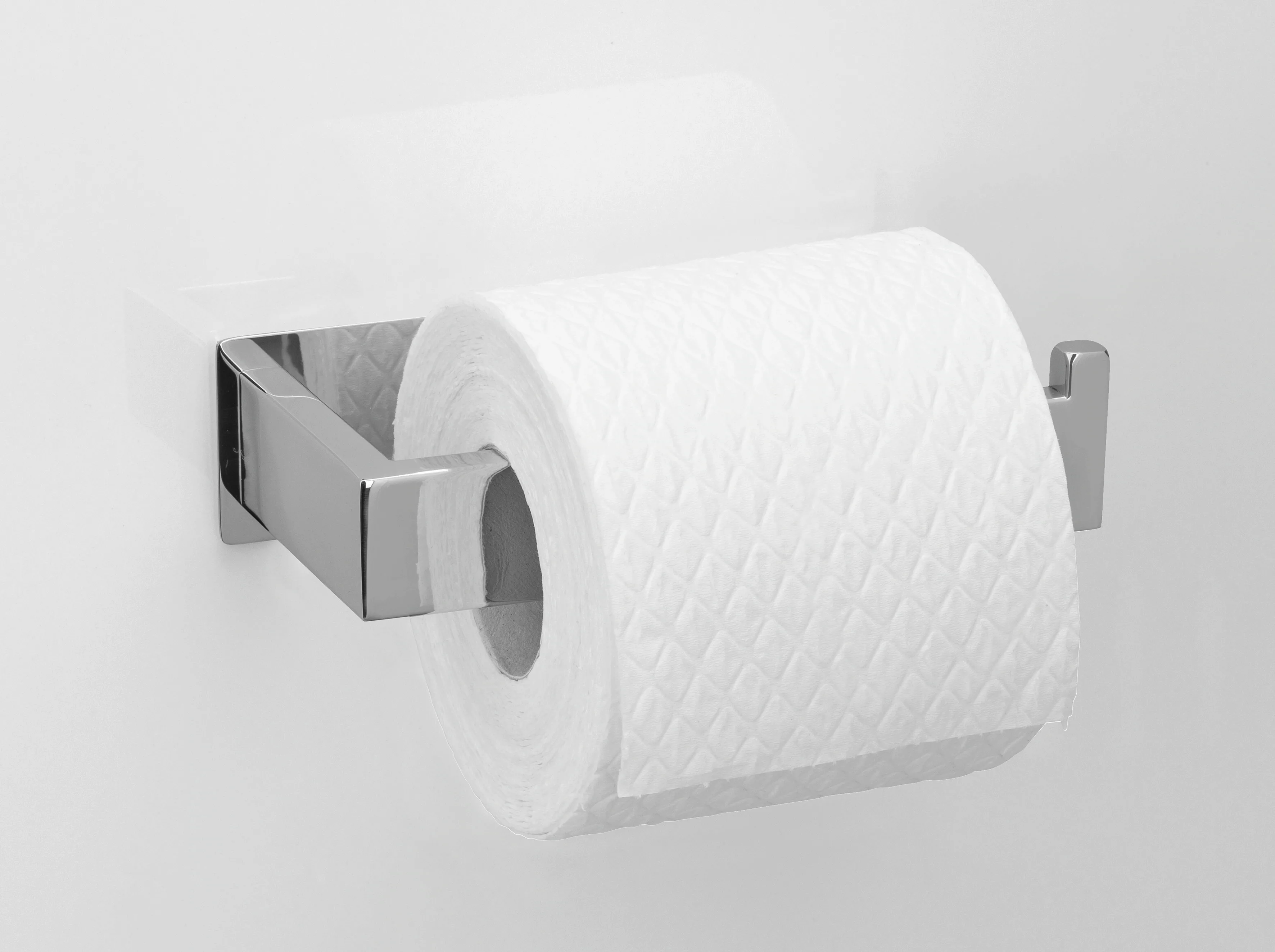 WENKO Toilettenpapierhalter "Turbo-Loc Genova", Shine, Befestigen ohne Bohr günstig online kaufen