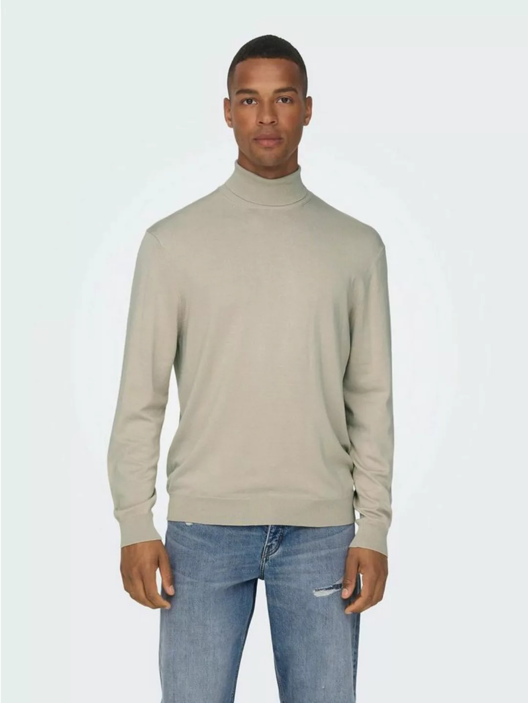 ONLY & SONS Strickpullover Polo Langarm Shirt Basic Pullover ONSWYLER 5619 günstig online kaufen