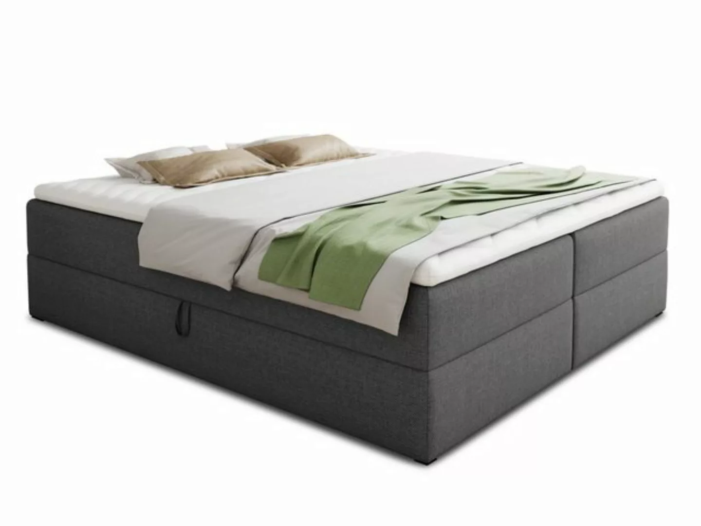 Sofnet Boxspringbett Base (mit zwei Bettkasten, Bonell-Matratze und Topper) günstig online kaufen