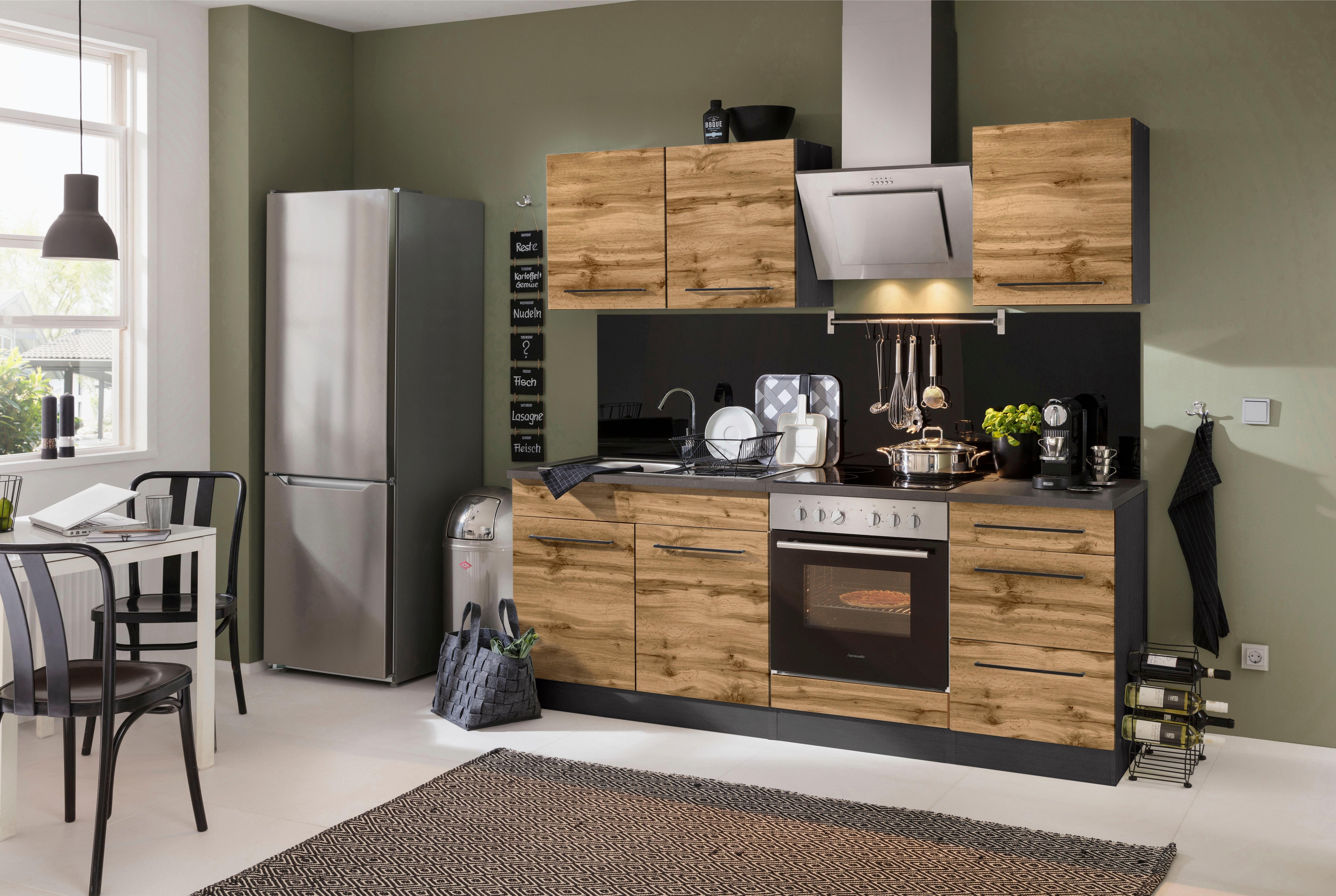 KOCHSTATION Spülenschrank "KS-Tulsa", 100 cm breit, 2 Türen, Metallgriff, M günstig online kaufen