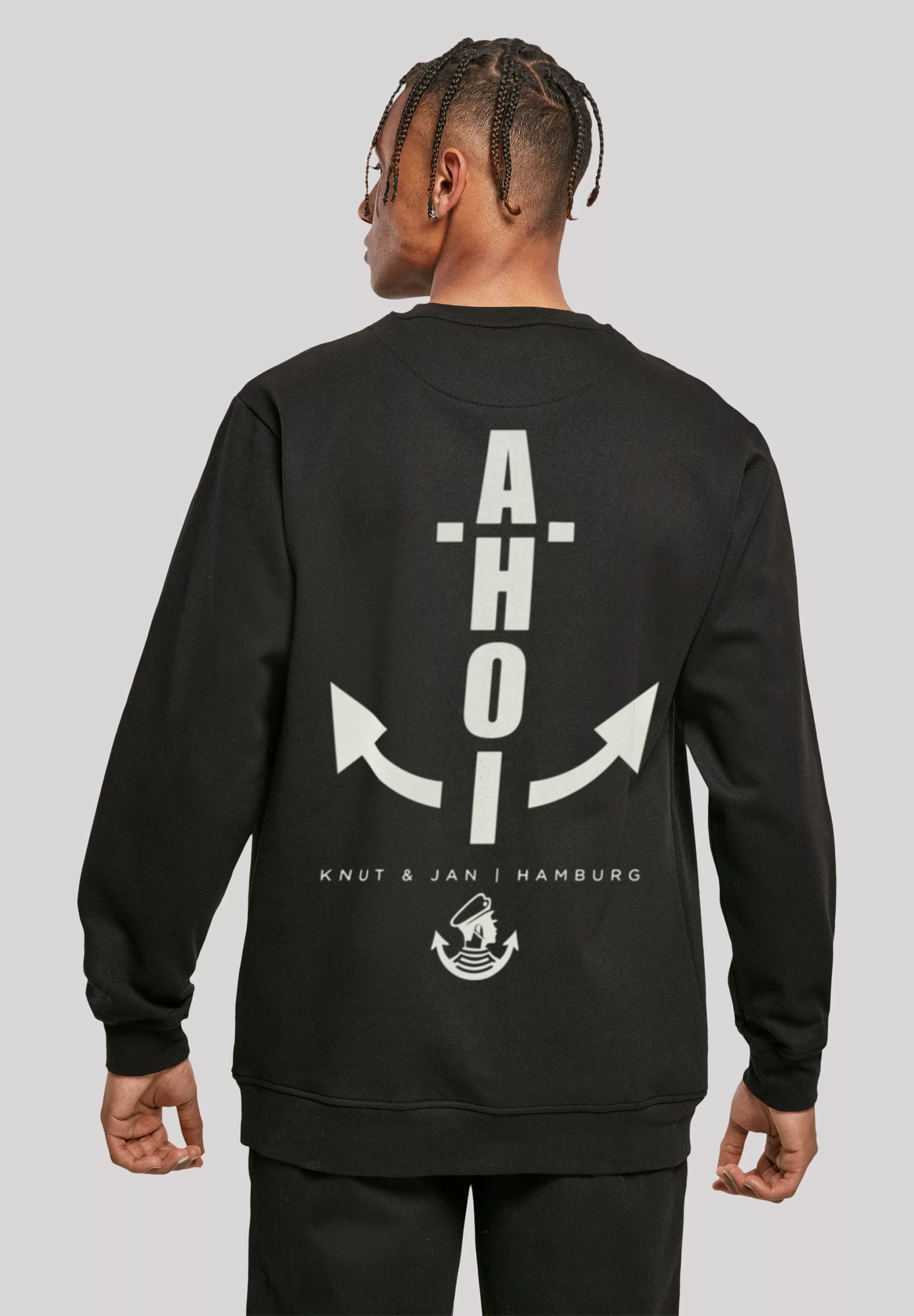 F4NT4STIC Kapuzenpullover "Herren Sweatshirt Ahoi Anker Knut & Jan Hamburg" günstig online kaufen