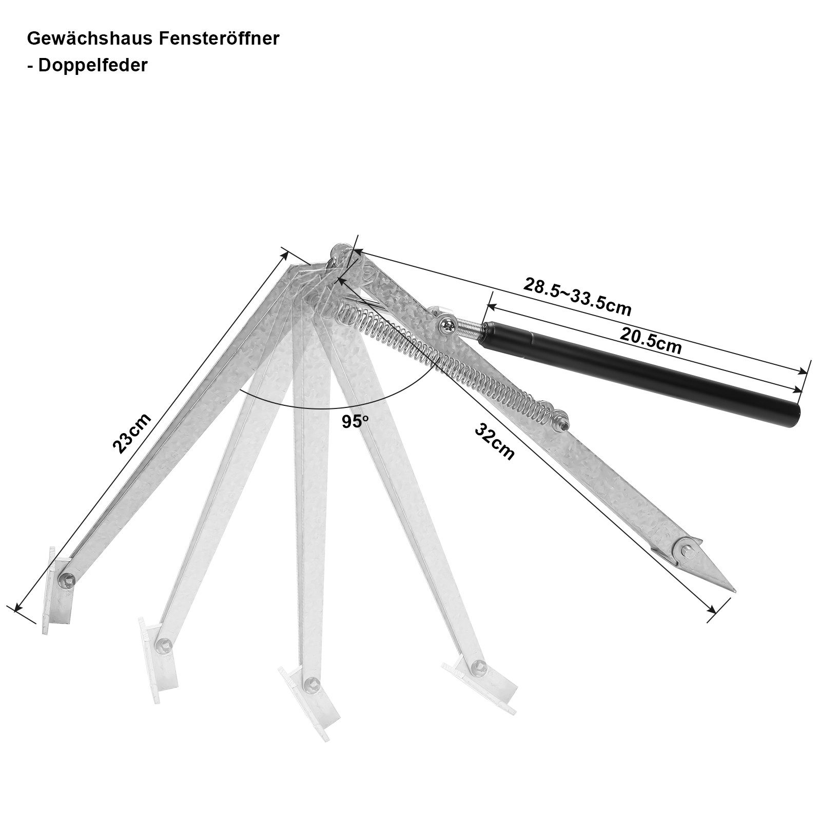 Clanmacy Gewächshaus Fensteröffner, 14 kg max. günstig online kaufen