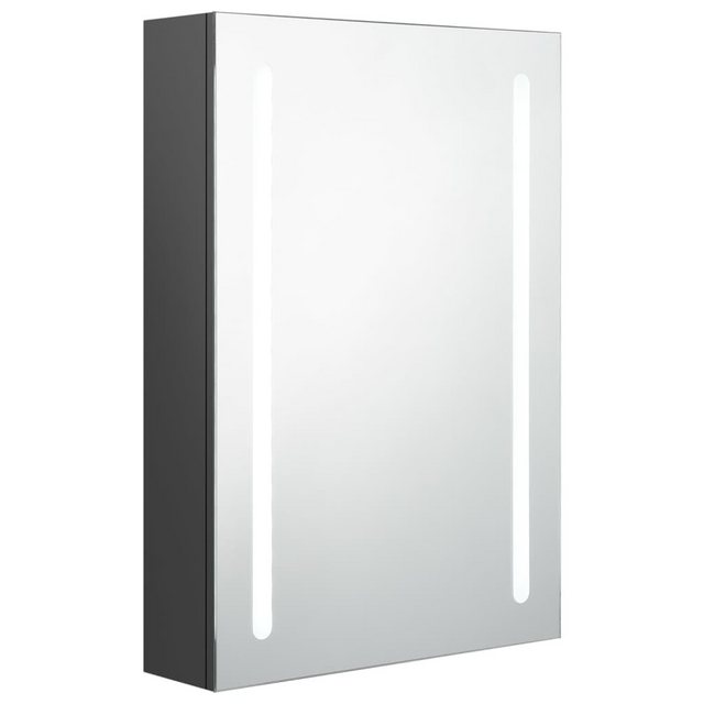 vidaXL Badezimmerspiegelschrank LED-Bad-Spiegelschrank Grau 50x13x70 cm (1- günstig online kaufen