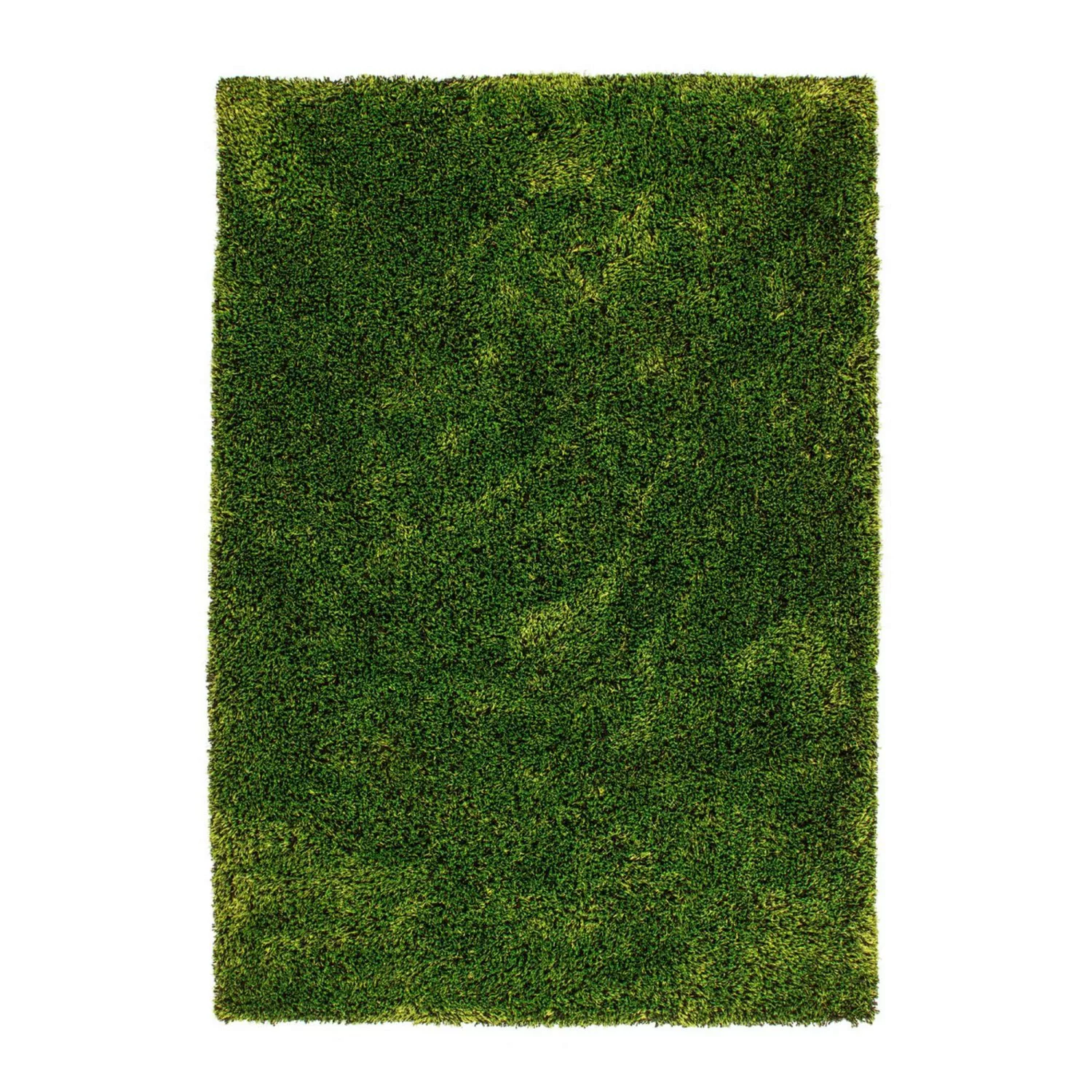 MeGusta Hochflorteppich Grün Handgefertigt 160 x 230 cm günstig online kaufen